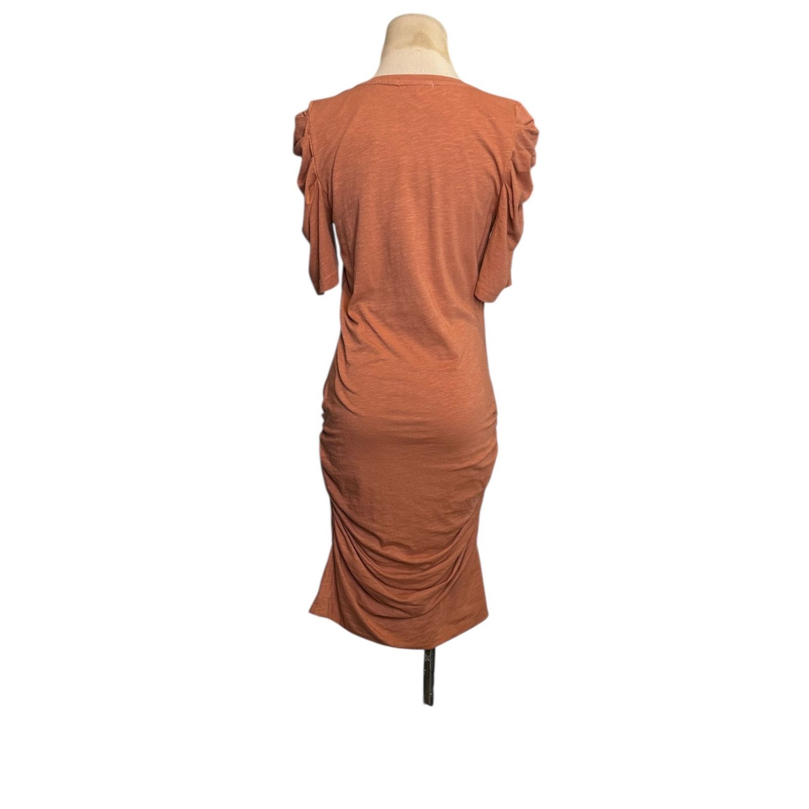 Sundry Sundry Brown Puff Short Sleeves Ruched Mini Dress Size 2 Size XS / US 0-2 / IT 36-38 - 9 Thumbnail