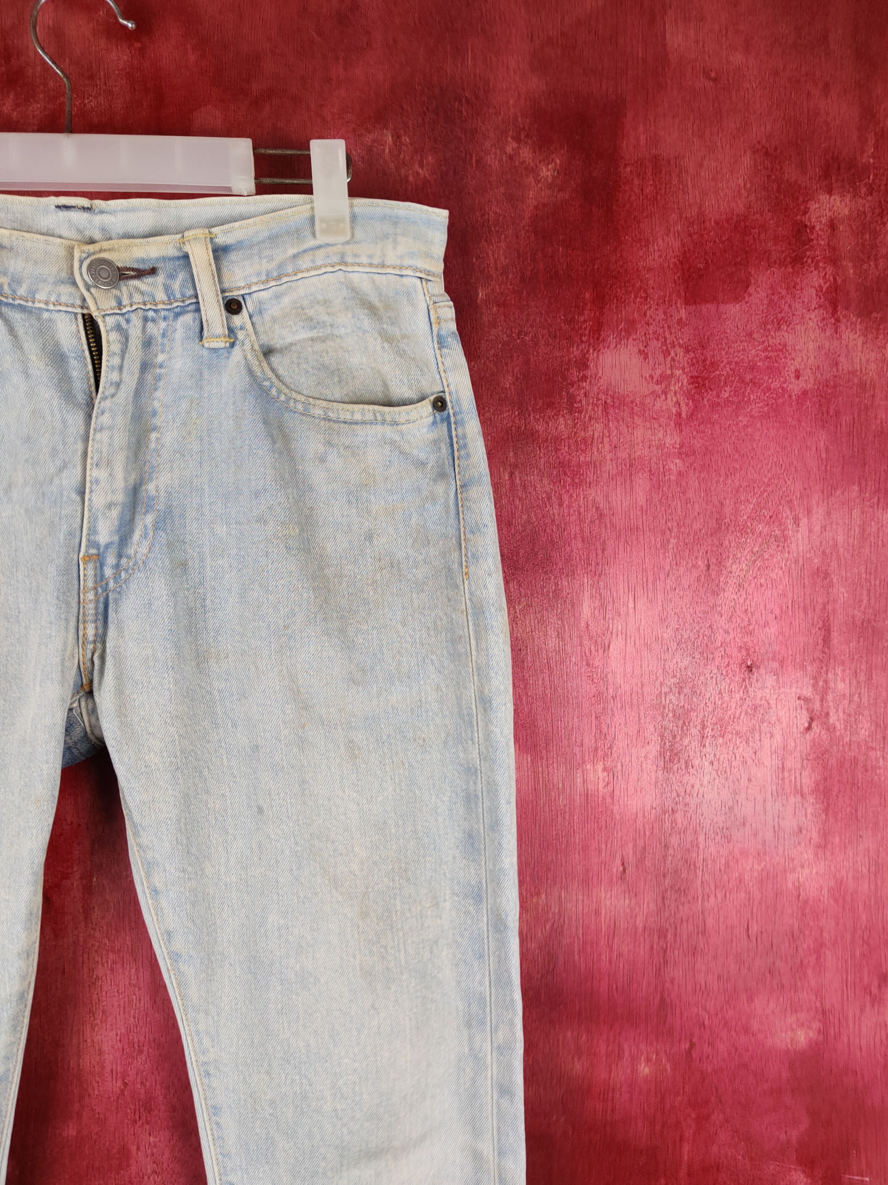 Levi's 519 Levi's Blue Faded vintage Skinny Denim #S1413 Size US 32 / EU 48 - 5 Thumbnail