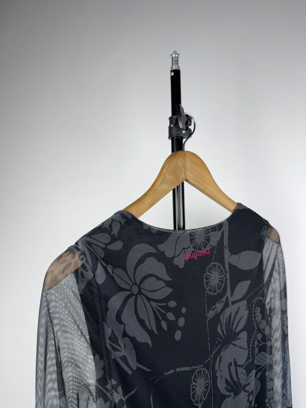 Desigual Desigual Sheer Floral Mesh Top Blue Boho Art Pattern XS Size XS / US 0-2 / IT 36-38 - 8 Thumbnail