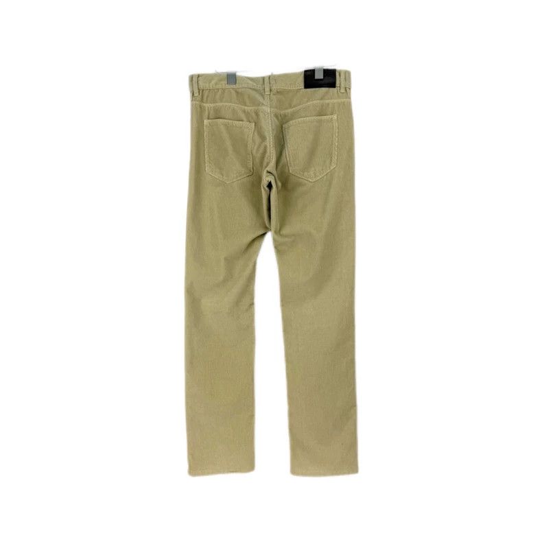 Prada Prada Khaki yellow leather label corduroy trousers 2502-Nex Size US 33 - 2 Thumbnail