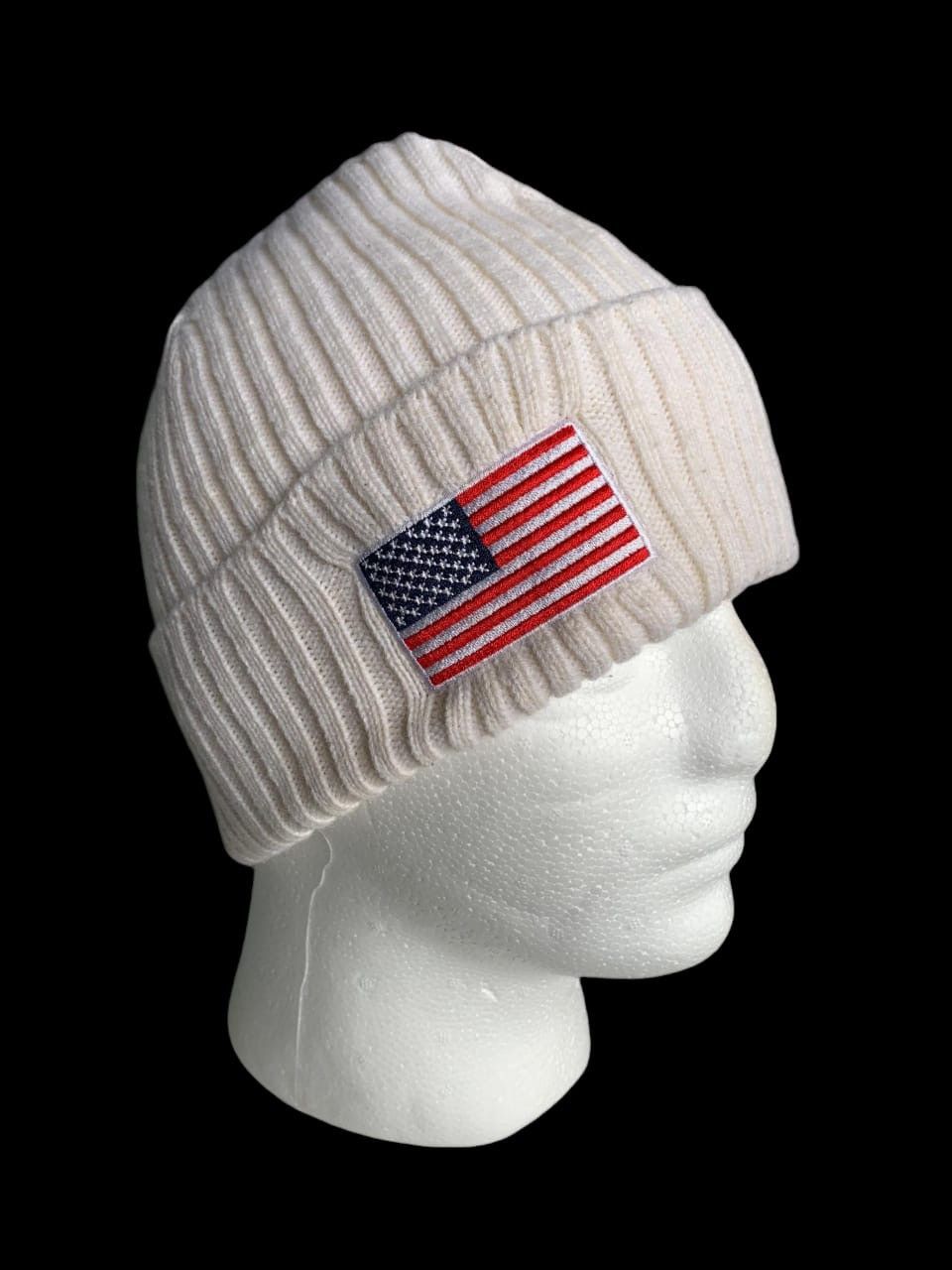 Japanese Brand × New Era American Flag Big Logo New Era Beanie Hats Size ONE SIZE - 3 Thumbnail