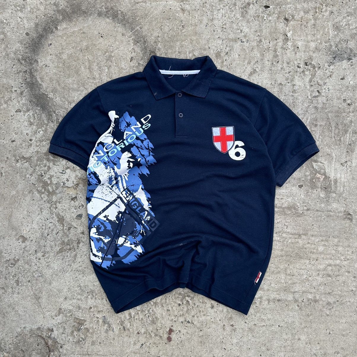 Vintage Vintage England Rugby League Polo T-shirts Victorios Y2K Size US M / EU 48-50 / 2 - 1 Thumbnail