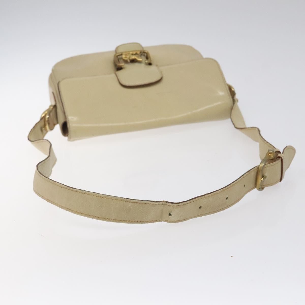 Celine CELINE Shoulder Bag Leather White Gold Size ONE SIZE - 7 Thumbnail