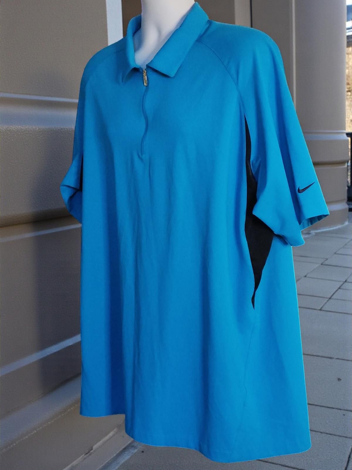 Nike Nike Golf Dri-FIT Polo Shirt XXL Blue & Black Size US XXL / EU 58 / 5 - 4 Thumbnail