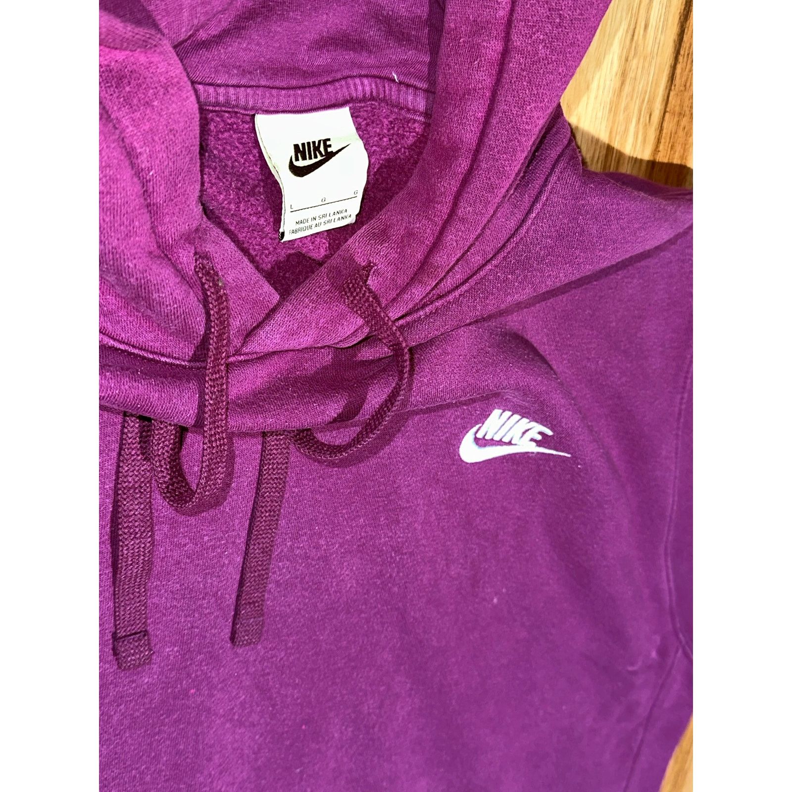 Nike Nike burgundy Hoodie Size Large Size L / US 10 / IT 46 - 5 Thumbnail