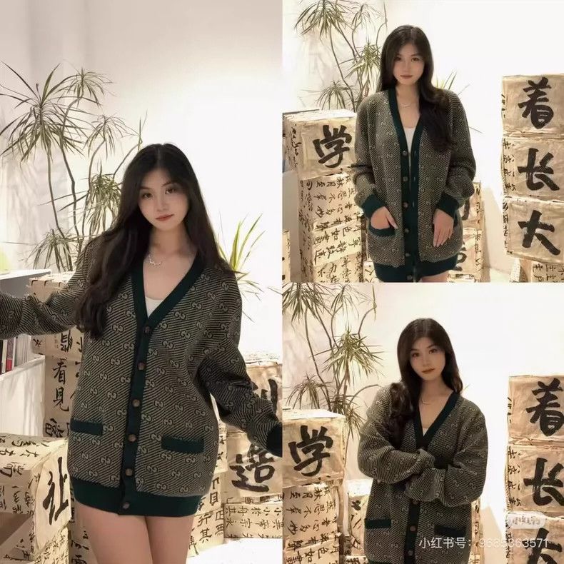 Gucci GucciFull logo knitted cardigan jacket 2503-Nextarrow Size S / US 4 / IT 40 - 8 Thumbnail