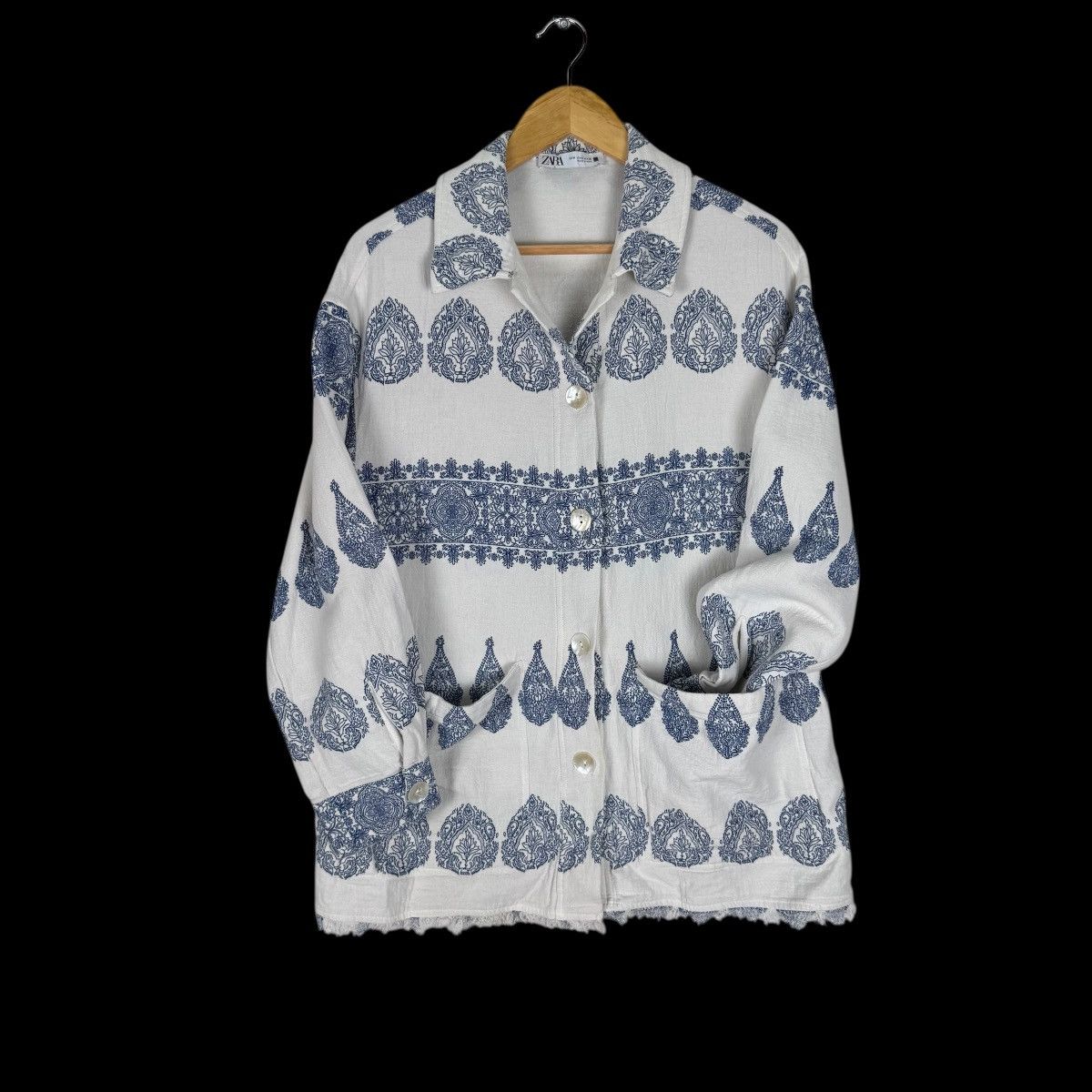 Zara 🌟ZARA PAISLEY BUTTON JACKET Size M / US 6-8 / IT 42-44 - 2 Thumbnail