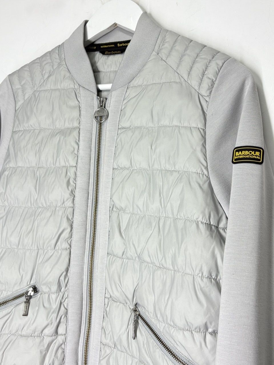 Barbour Barbour International Women’s Quilted Bomber Jacket Size L / US 10 / IT 46 - 4 Thumbnail
