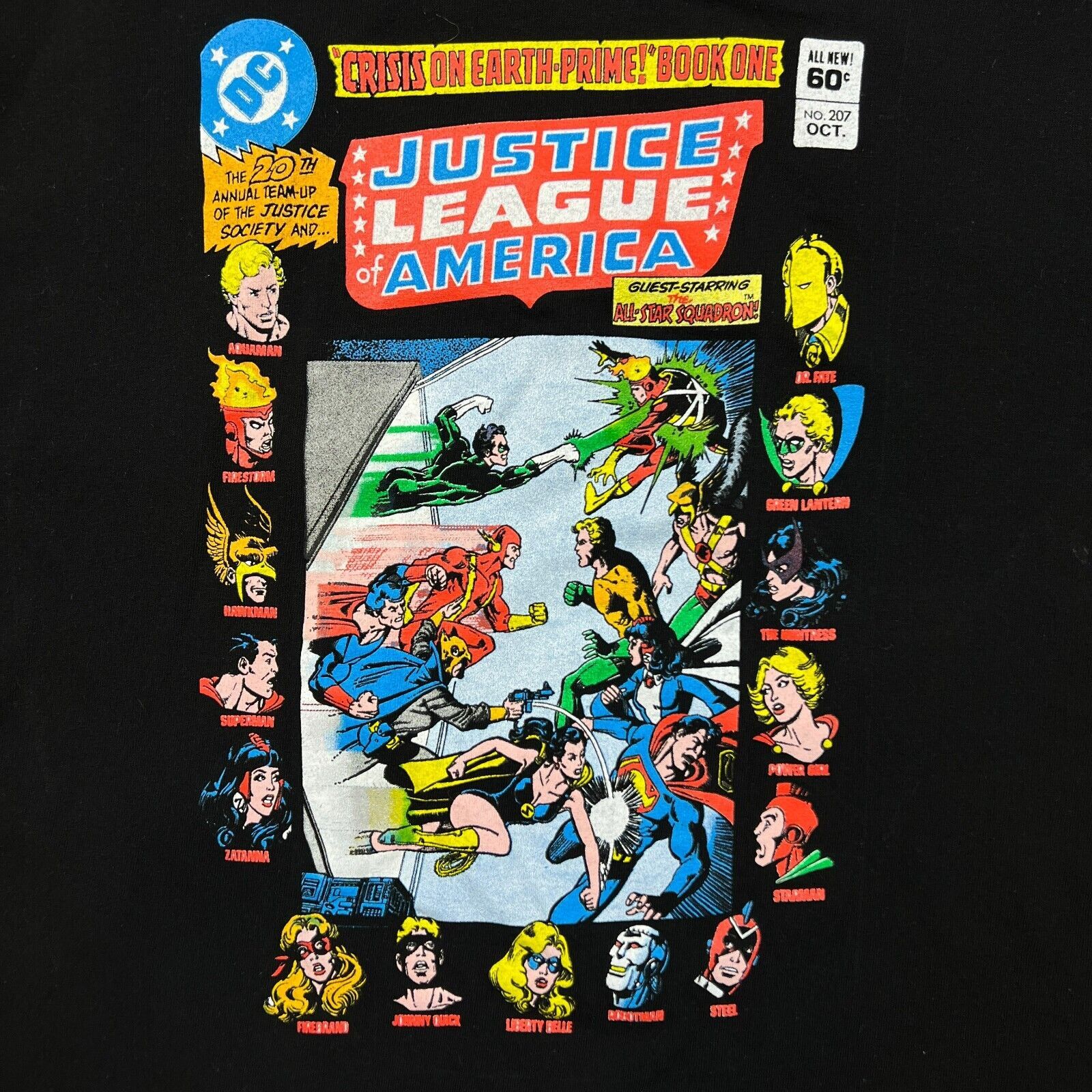 DC Comics × Vintage Justice League of America T Shirt DC Comics Short Sleeve Tee Size US XL / EU 56 / 4 - 2 Thumbnail