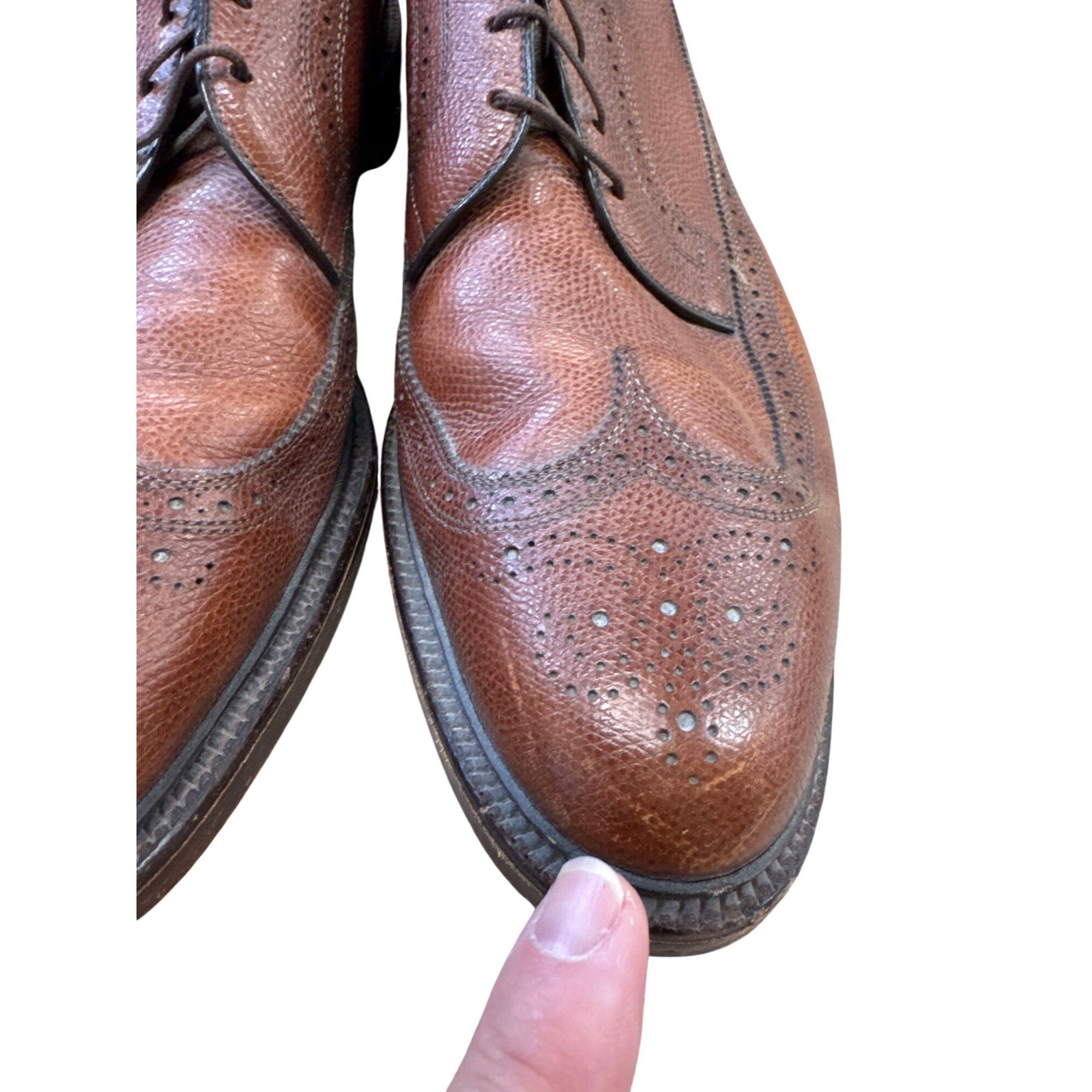 Allen Edmonds MacNeil Mens Brown Leather Oxford Dress Shoes