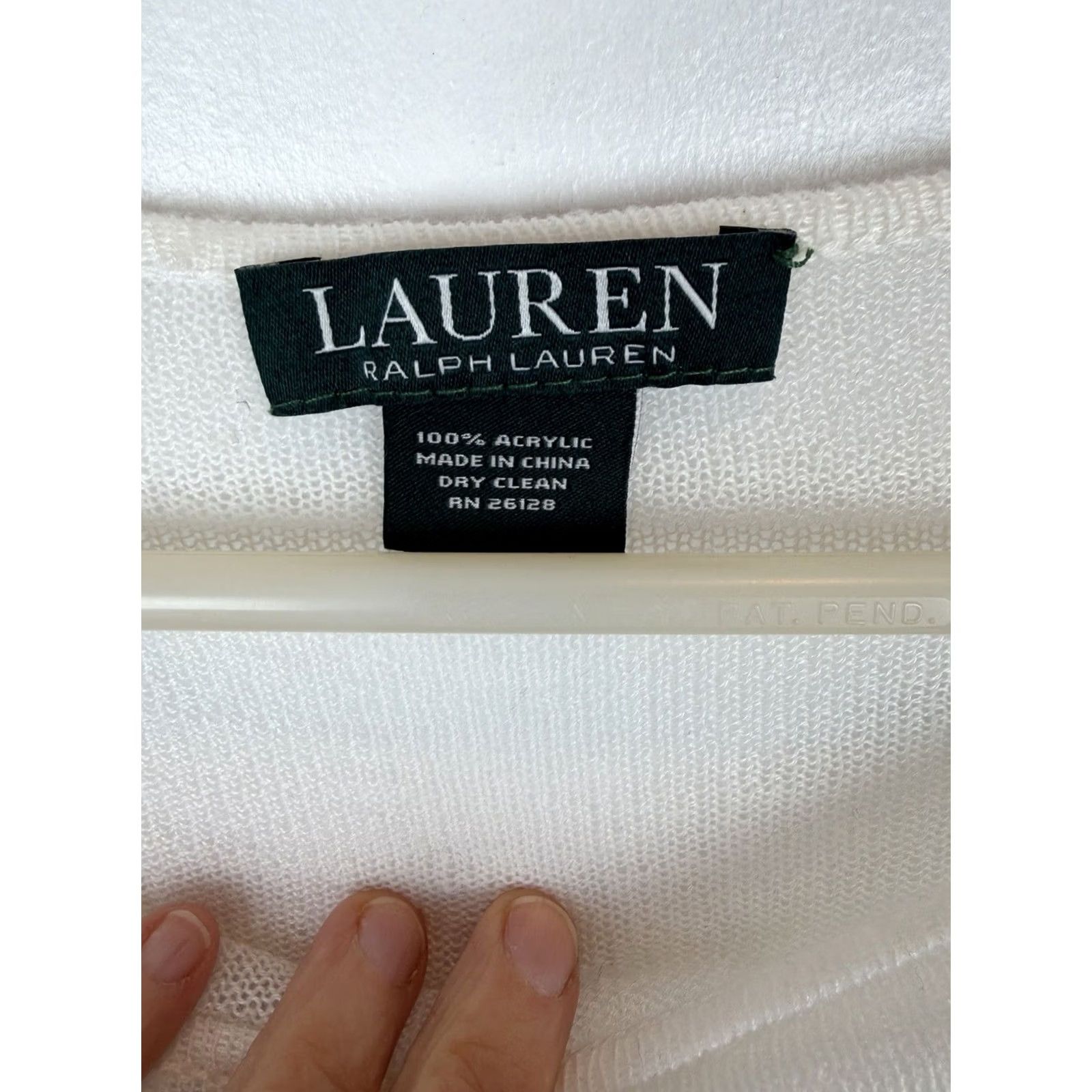 Ralph Lauren LRL Ralph Lauren Sweater Womens One Size Blue Lightweight Preppy Coastal Shawl Layer Size ONE SIZE - 3 Thumbnail