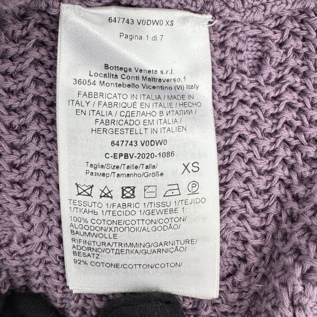 Bottega Veneta Bottega Veneta Purple Elegant Hollow Out Knit Sweater K26WX Size XS / US 0-2 / IT 36-38 - 5 Thumbnail