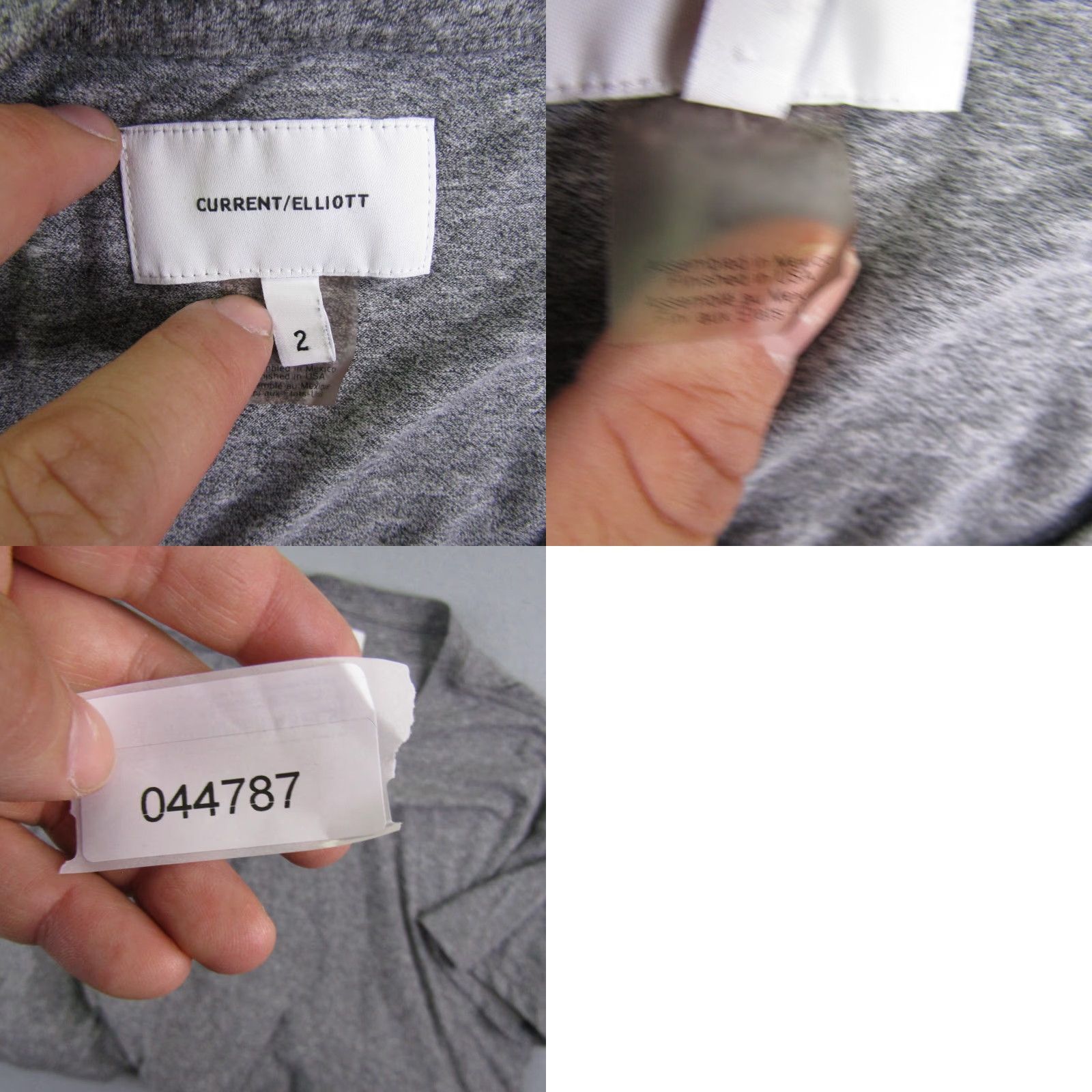 Vintage VINTAGE Current/Elliott Shirt Womens M Gray Crewneck Tee Short Sleeve Triblend Knit Size M / US 6-8 / IT 42-44 - 8 Thumbnail