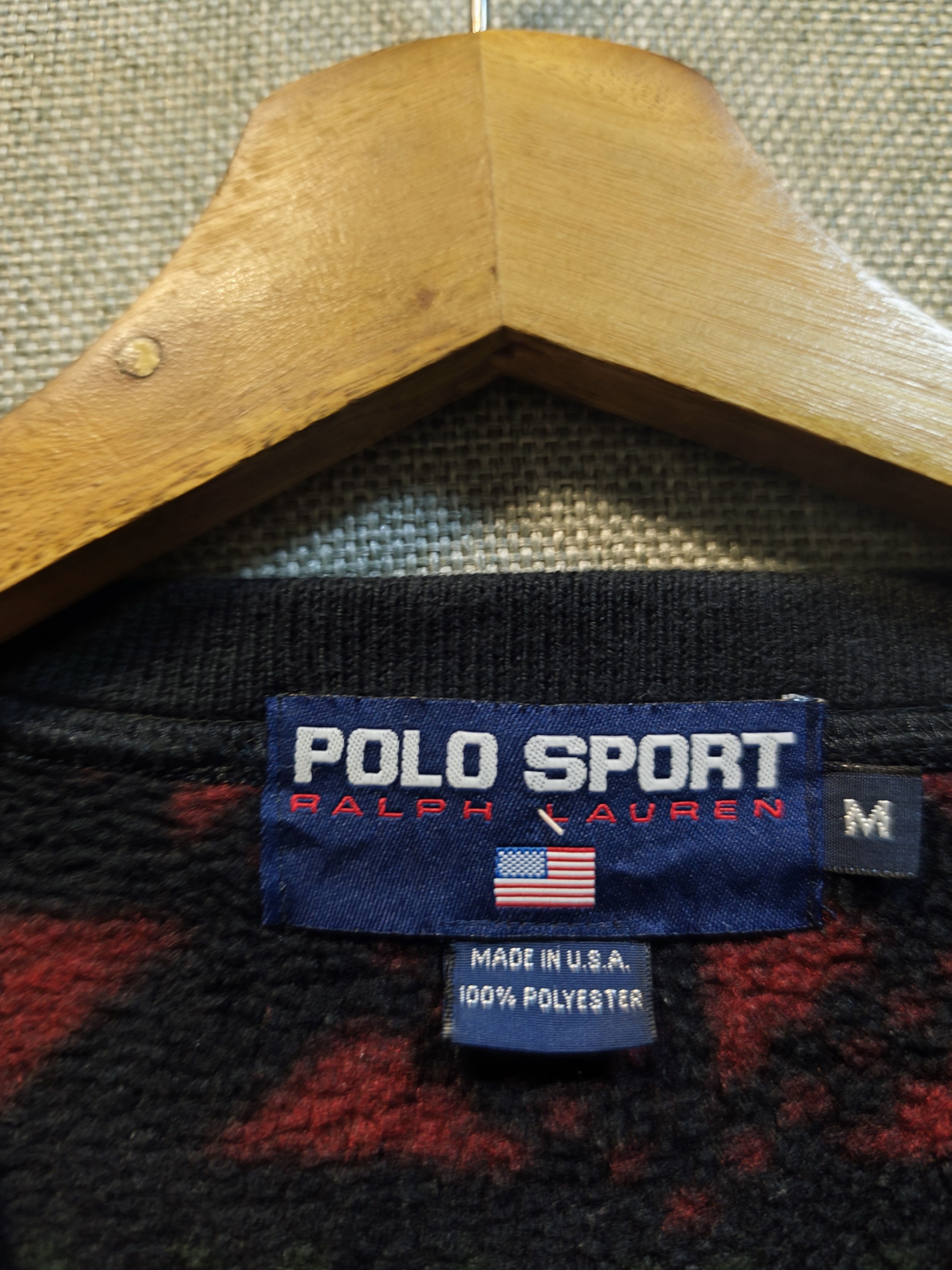 Ralph Lauren Sport Vintage 90s Polo Sport Ralph Lauren Fleece Sweater Size US M / EU 48-50 / 2 - 6 Thumbnail