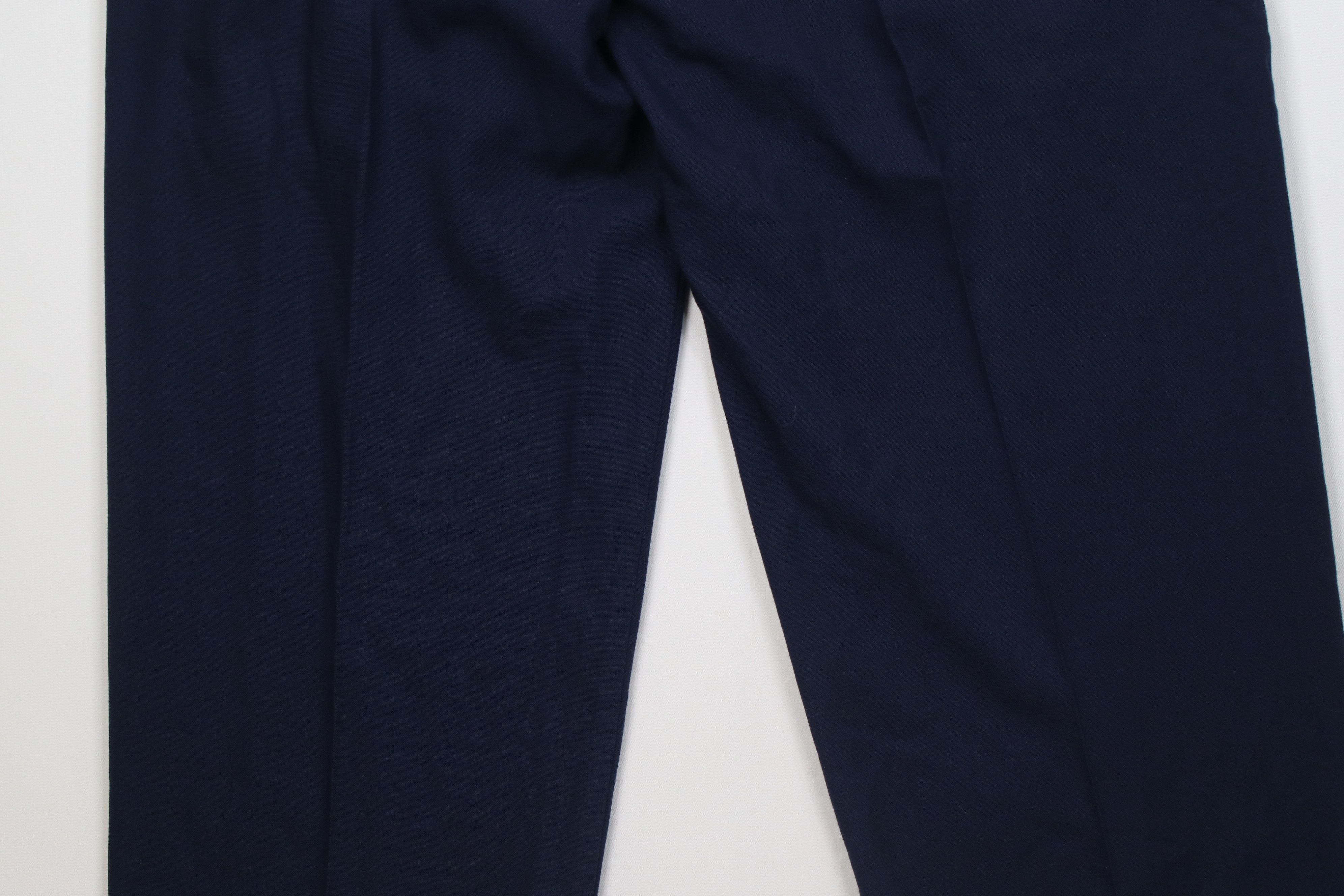 Vintage Vintage 90s Streetwear Knit High Waisted Chino Pants Blue Size US 34 / EU 50 - 14 Thumbnail
