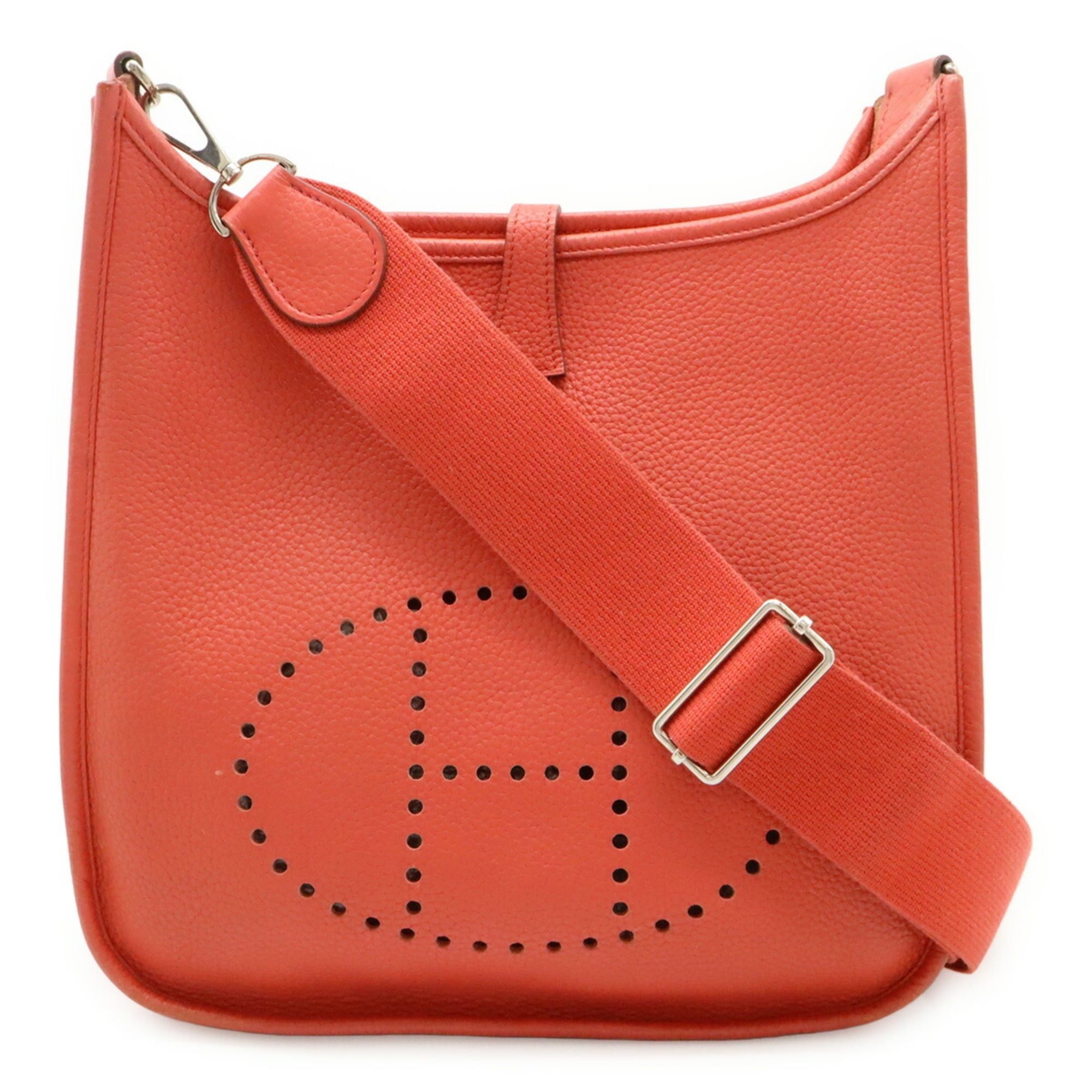 Hermes HERMES Evelyn 3 III PM Shoulder Bag in Taurillon Clemence Leather with Bougainvillea Pattern Pink, Stamped "M" Size ONE SIZE - 1 Thumbnail