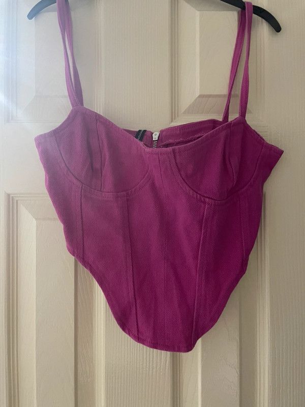 PrettyLittleThing pink corset Size XS / US 0-2 / IT 36-38 - 1 Thumbnail