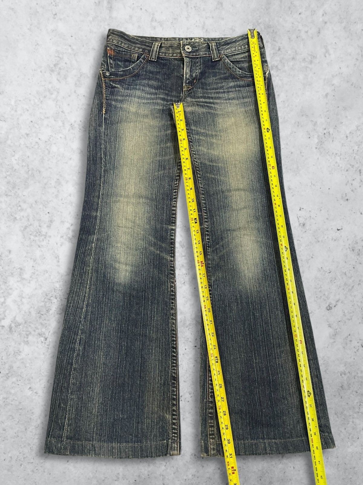 Hysteric Glamour Vintage Y2K Japanese Denim Mud Wash Womenswear Flared Jeans Size 32" / US 10 / IT 46 - 11 Thumbnail