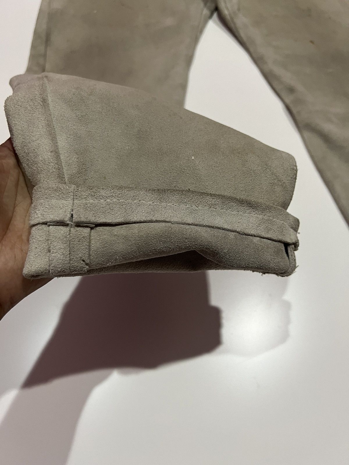 GOODENOUGH 🔥 Good Enough Hiroshi Fujiwara suede Leather GDEH pants Size US 32 / EU 48 - 13 Thumbnail