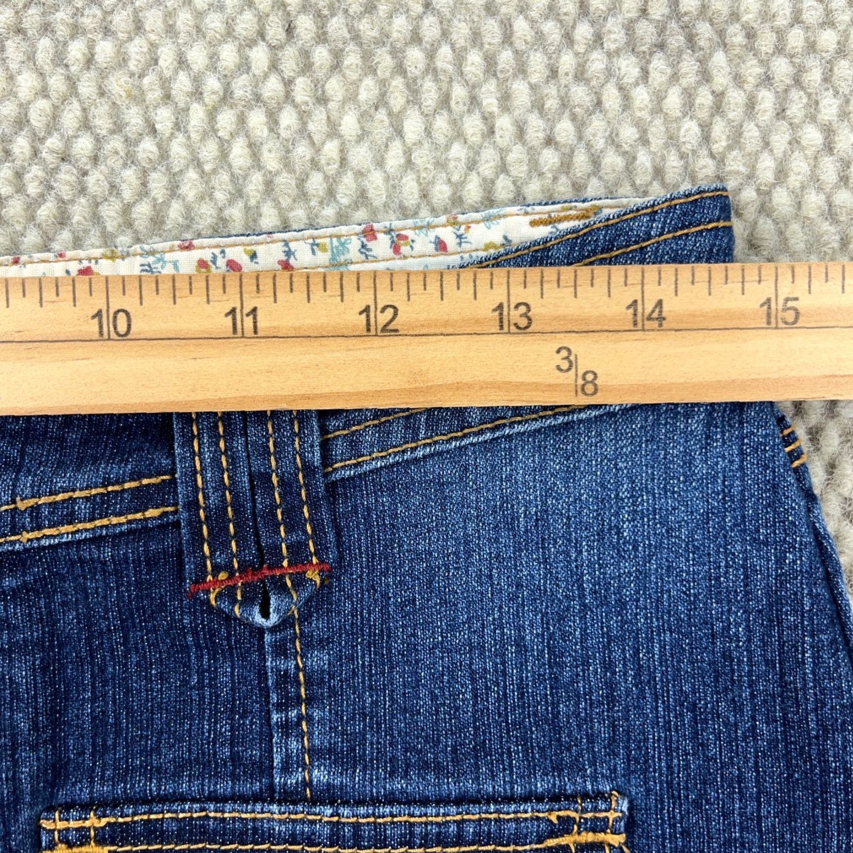 Vintage VINTAGE UNIONBAY Skirt Women 7 Denim Midi Blue A-Line Casual Womens 90s 2000s Reading: Short, Mid Rise, Pockets, Logo Size 28" / US 6 / IT 42 - 6 Thumbnail