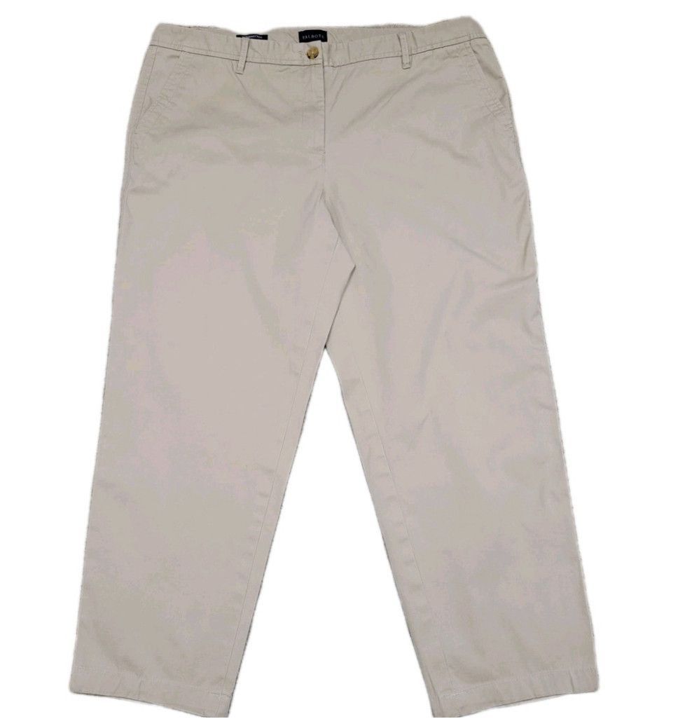 Talbots Talbots Relaxed Chino Women's 16 Cotton Waist 38" Inseam 27" Size 38" / US 16 / IT 52 - 2 Thumbnail