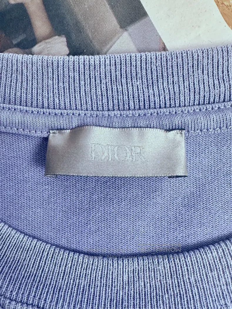 Dior Dior SS24 washed old embroidery slogan LOGO short sleeves Size US XL / EU 56 / 4 - 8 Thumbnail