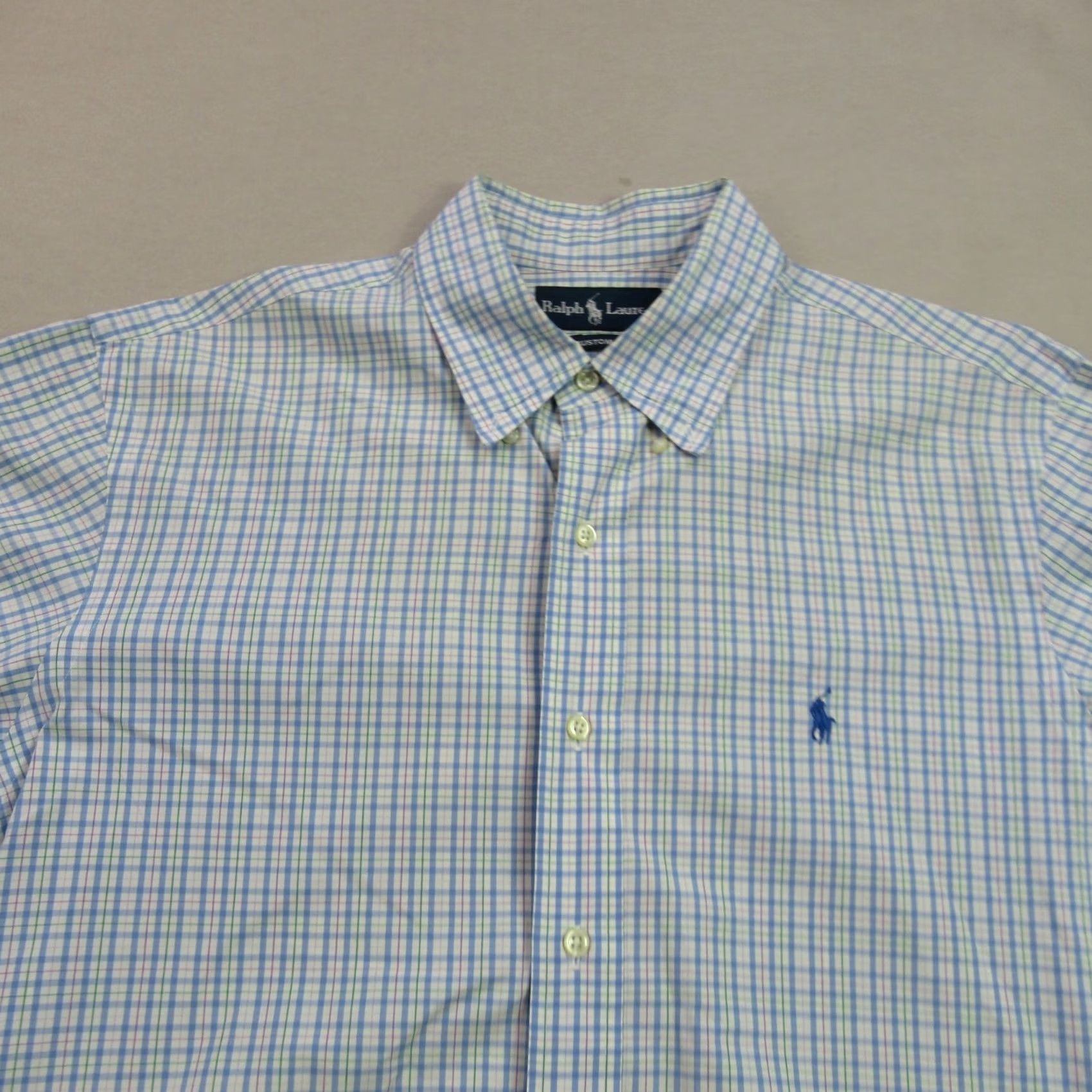 Polo Ralph Lauren Ralph Lauren Shirt Mens Long Sleeve Button Front Plaid Custom Fit 16.5 L Multicolor Cotton Knit Button-Up Collar Polo Size US L / EU 52-54 / 3 - 3 Thumbnail