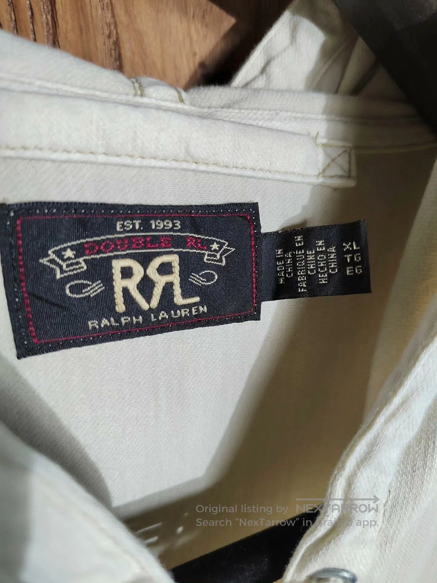 RRL Ralph Lauren RRL White Hooded Jacket with Pockets. Size US XL / EU 56 / 4 - 2 Thumbnail