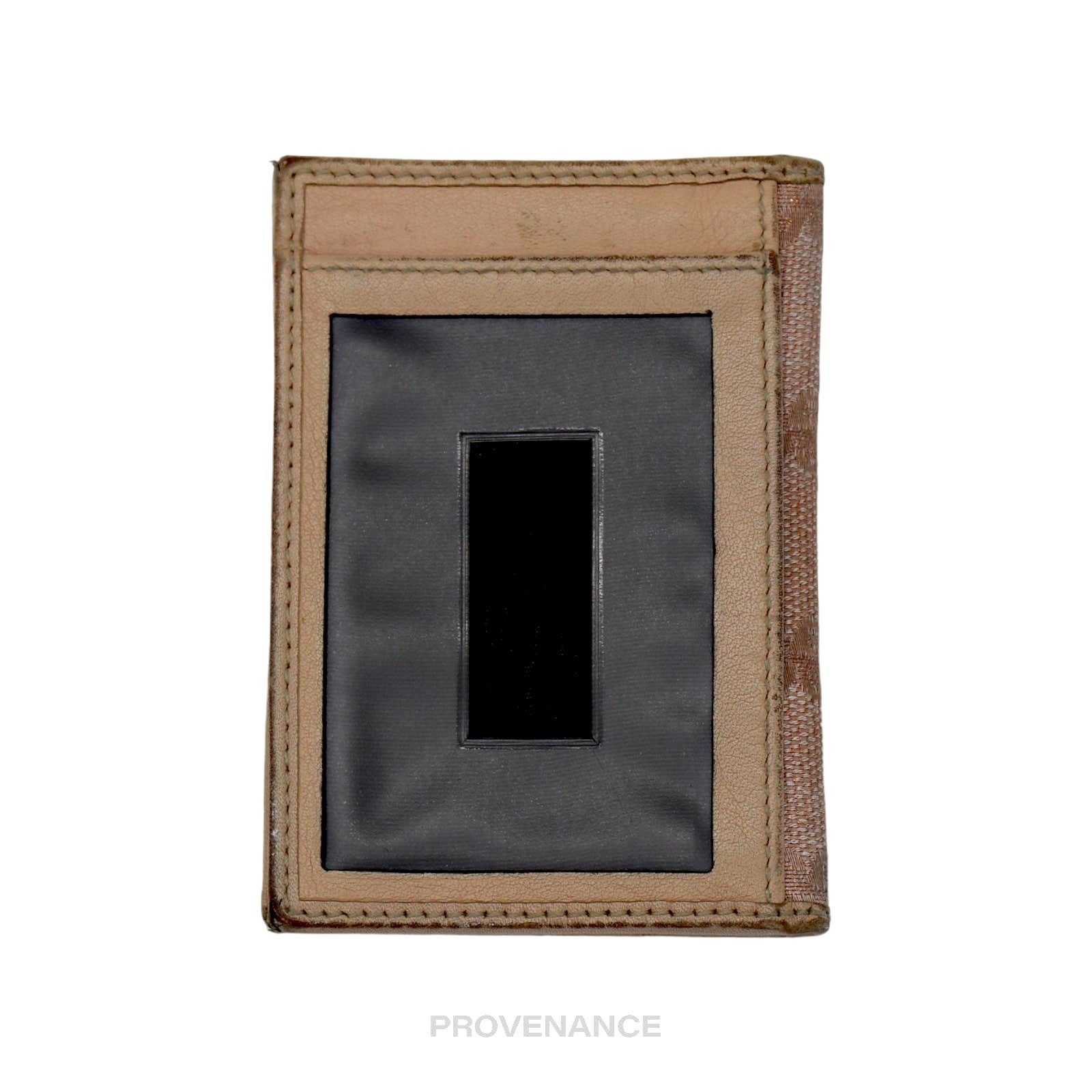 Gucci 🔴 Gucci Heart Pocket Organizer Wallet - Pink GG Canvas Size ONE SIZE - 2 Thumbnail