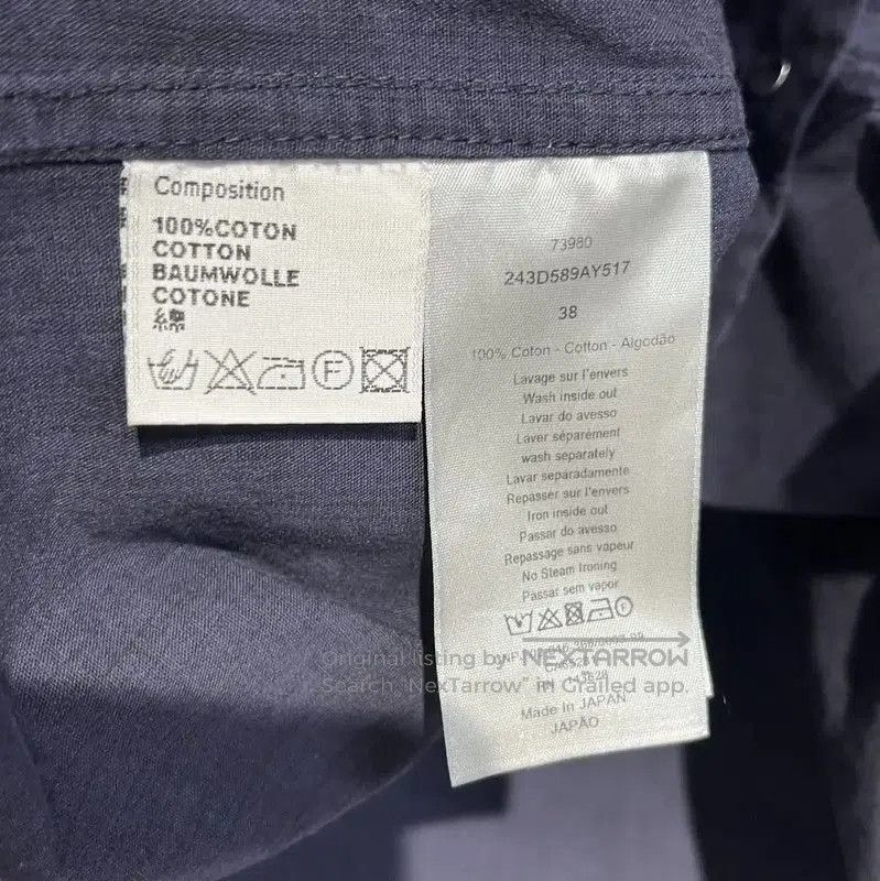 Dior Dior Men's Blue Cotton Short Sleeve Shirt . Size US M / EU 48-50 / 2 - 4 Thumbnail