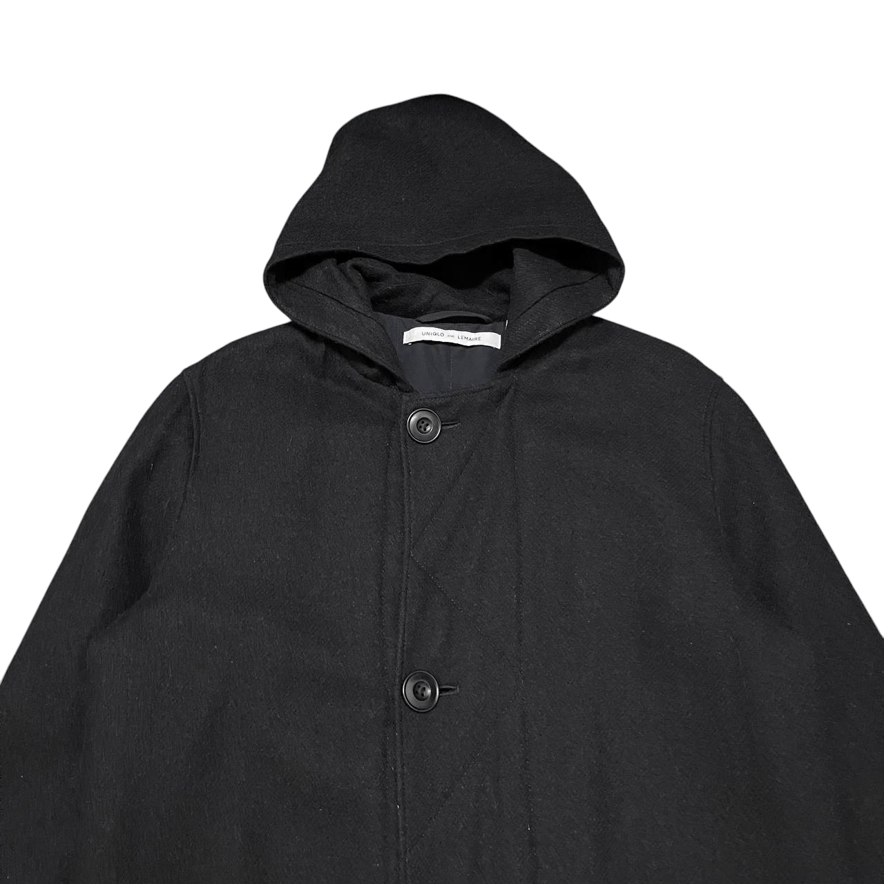 Lemaire × Uniqlo Uniqlo and Lemaire Wool Hooded Coat Size US M / EU 48-50 / 2 - 2 Thumbnail