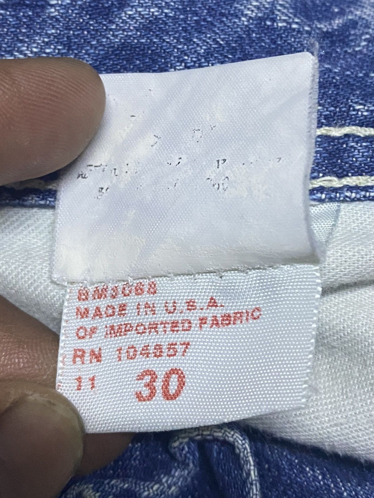 AG Adriano Goldschmied Vtg Ag Adriano Goldschmied Straight Leg DistressedJeans Size US 32 / EU 48 - 20 Thumbnail