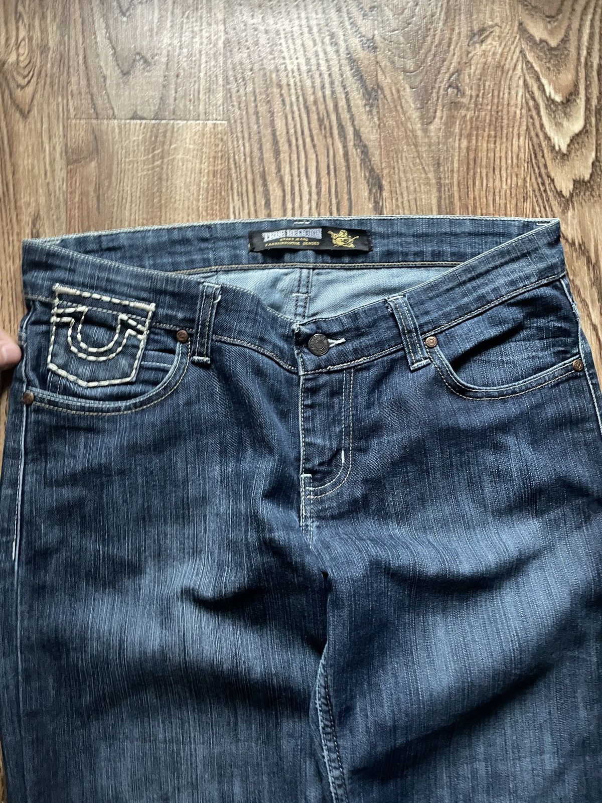 True Religion Women’s Vintage True Religion Jeans Rare Y2K Size 33" - 4 Thumbnail