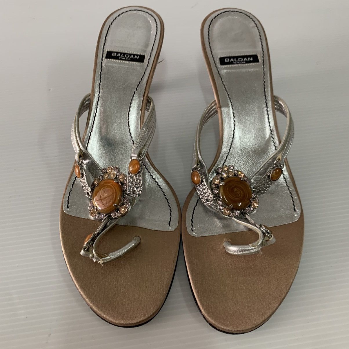 Designer 💥‼️FAST SALE‼️💥Authentic BALDAN VENEZIA LEATHER HEELS Size US 7 / IT 37 - 1 Thumbnail
