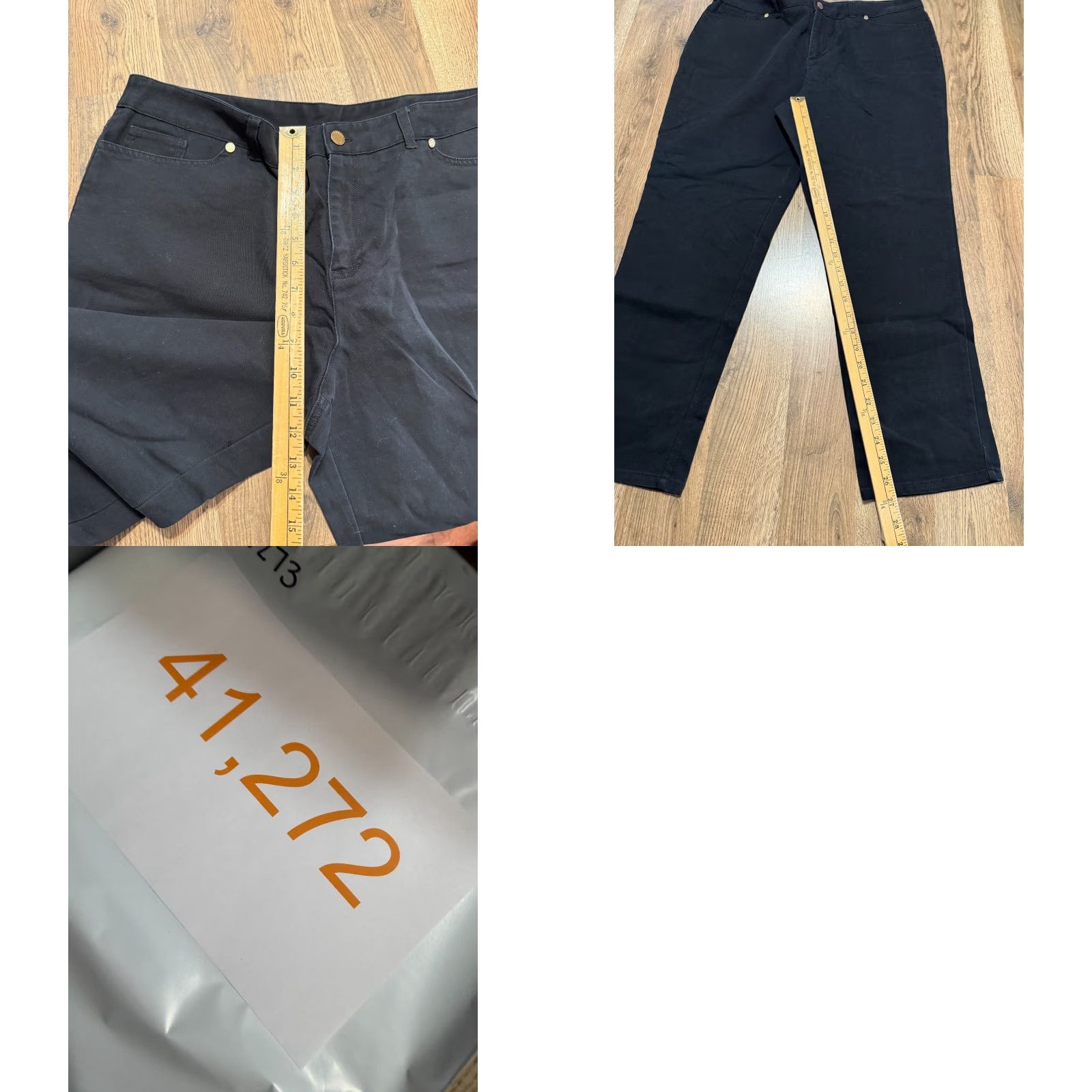 Anne Klein VINTAGE? No. Objectively: Anne Klein Jeans Women's Size 16 Black Ankle Straight Leg High Rise Denim Jeans Size 38" / US 16 / IT 52 - 8 Thumbnail