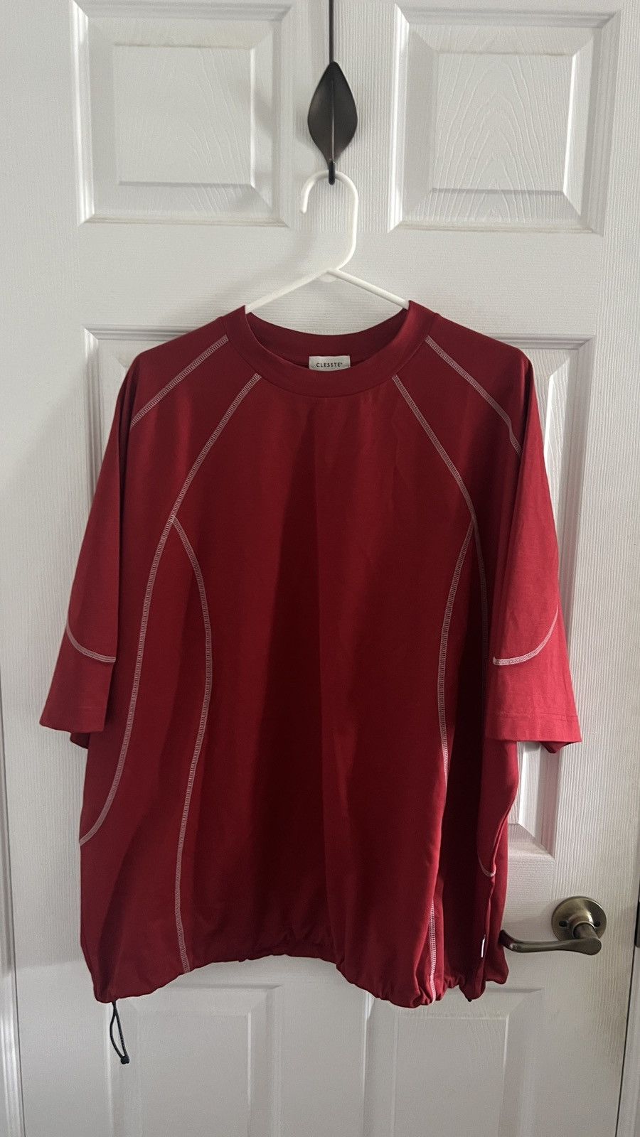 Japanese Brand Clesste Red Massive Future T-shirt with Drawstrings Size US M / EU 48-50 / 2 - 1 Thumbnail
