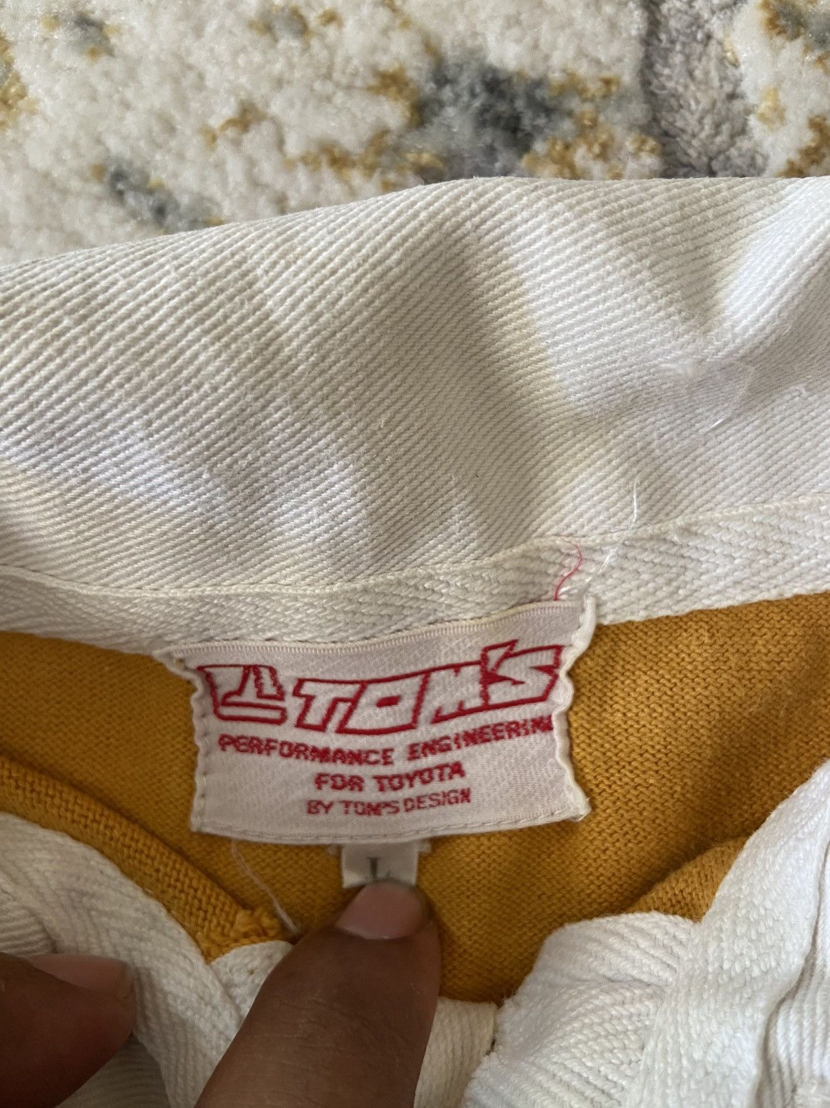 Toms VINTAGE TOM RACING RACING TEAM MOTORSPORT RUGBY POLO SHIRT Size US L / EU 52-54 / 3 - 6 Thumbnail