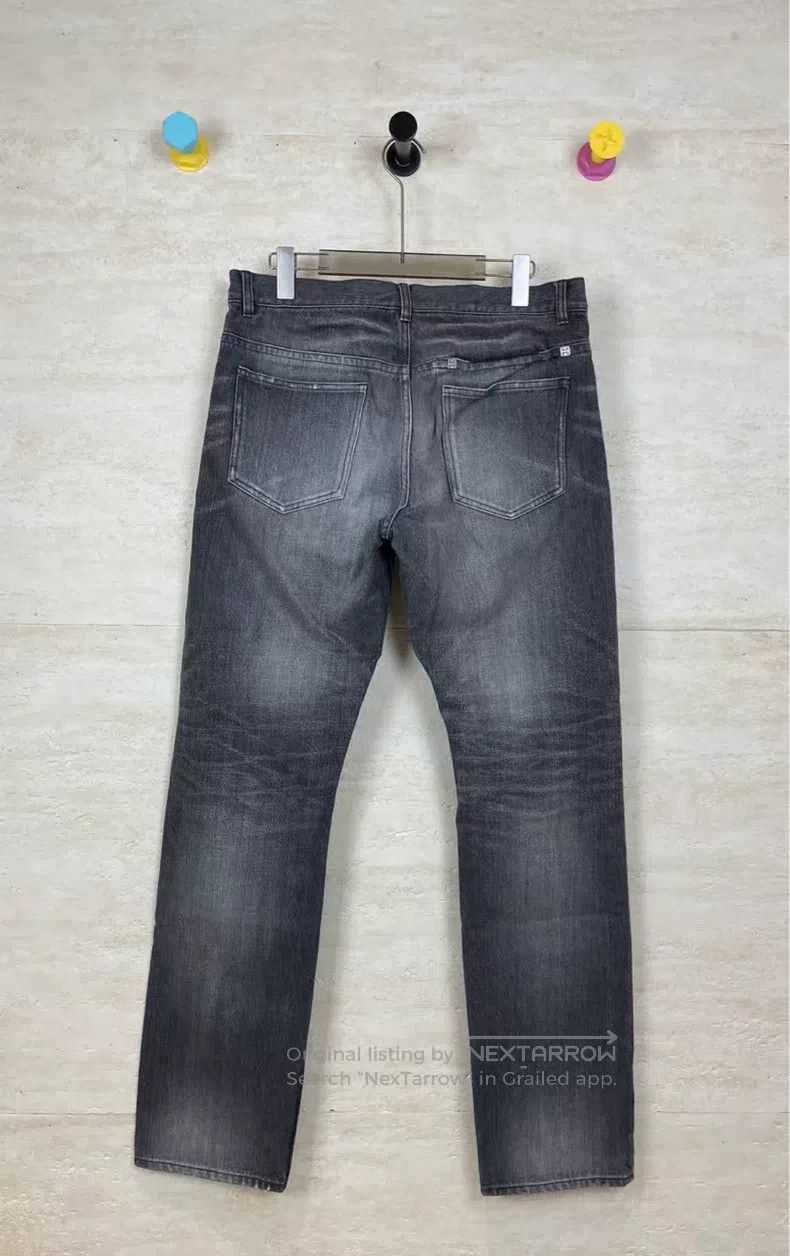 Givenchy Givenchy New Grey Zipper Destroyed Denim Jeans Size US 31 - 2 Thumbnail