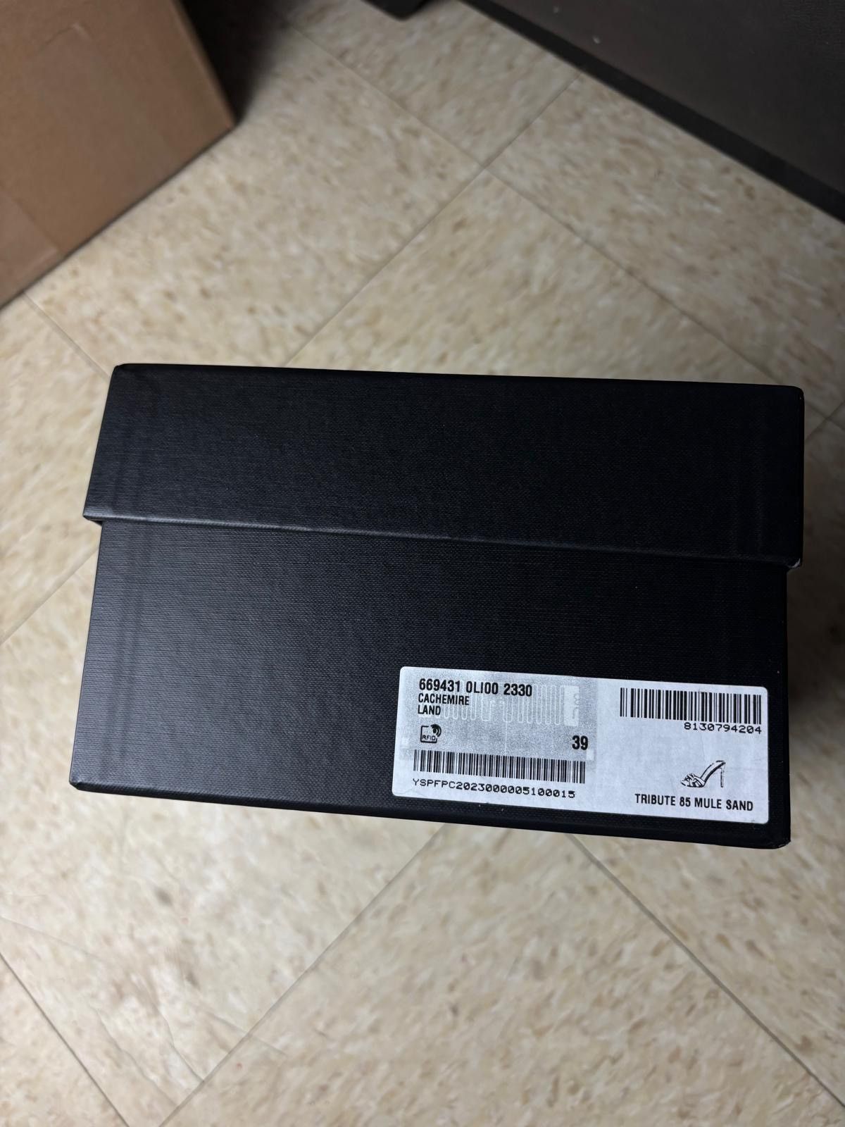 Saint Laurent Paris Saint Laurent Tribute Mules Suede Heels Size US 9 / IT 39 - 9 Thumbnail
