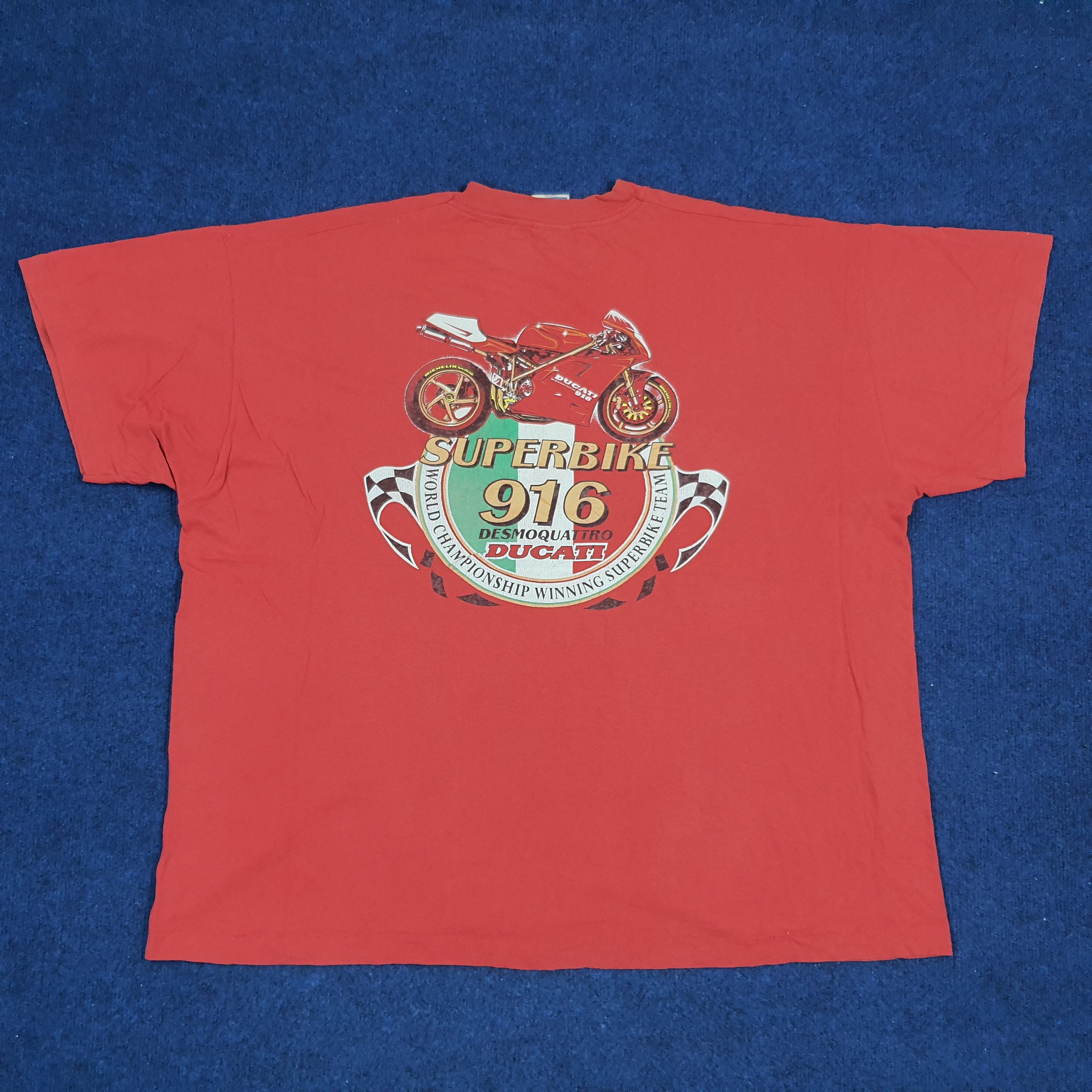 Ducati × Vintage Vintage Ducati Superbike 916 Tshirt Size US XXL / EU 58 / 5 - 3 Thumbnail