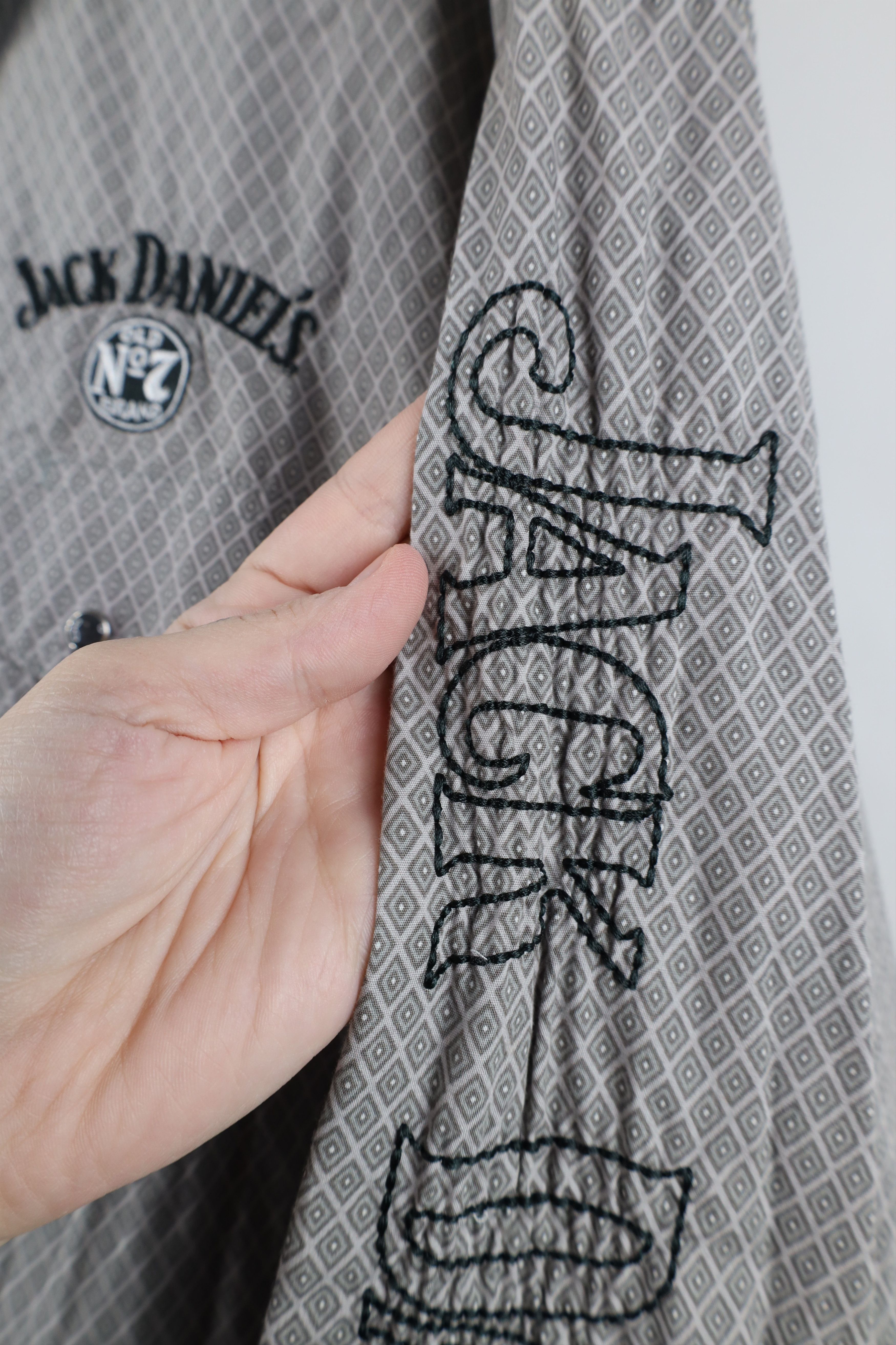 Vintage Jack Daniels x Wrangler Diamond Western Cowboy Button Shirt Size US XXL / EU 58 / 5 - 5 Thumbnail