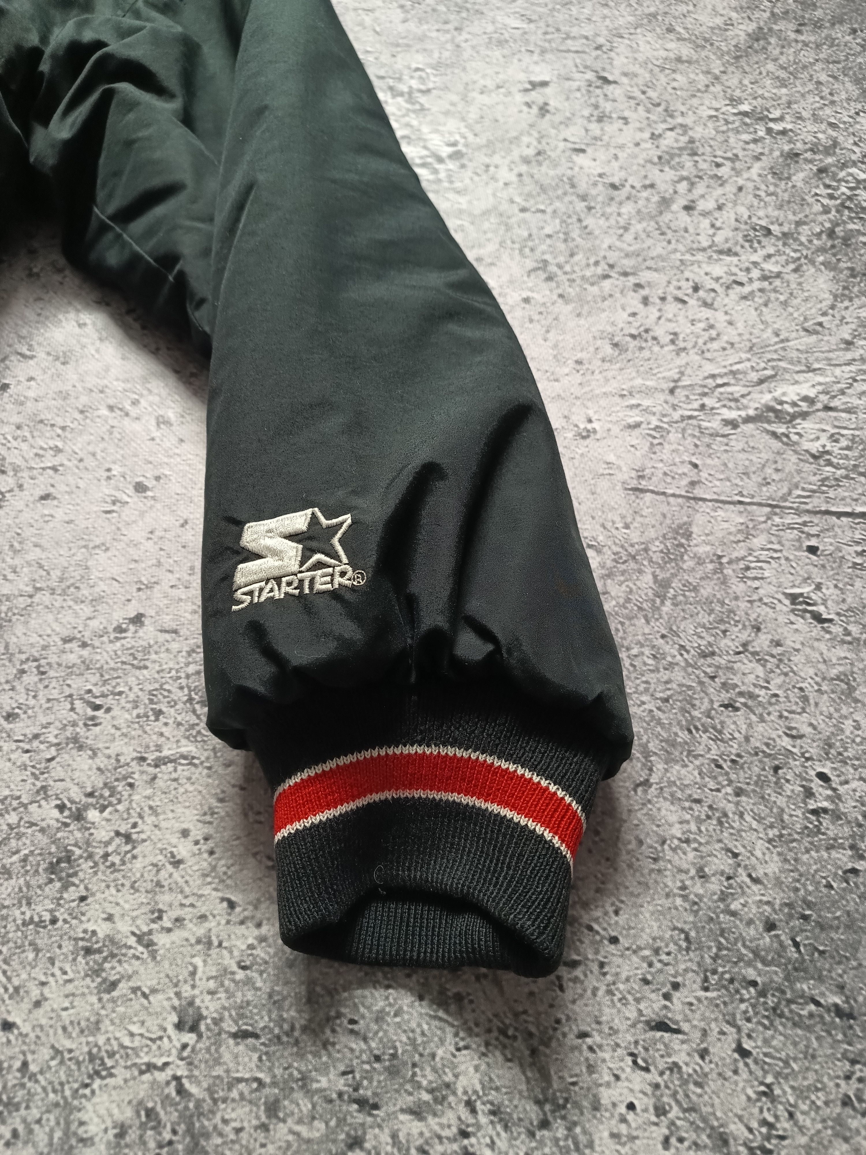 NHL × Starter × Vintage Vtg 90’s New Jersey Devils Zip Up Starter Jacket Size Medium Size US M / EU 48-50 / 2 - 6 Thumbnail