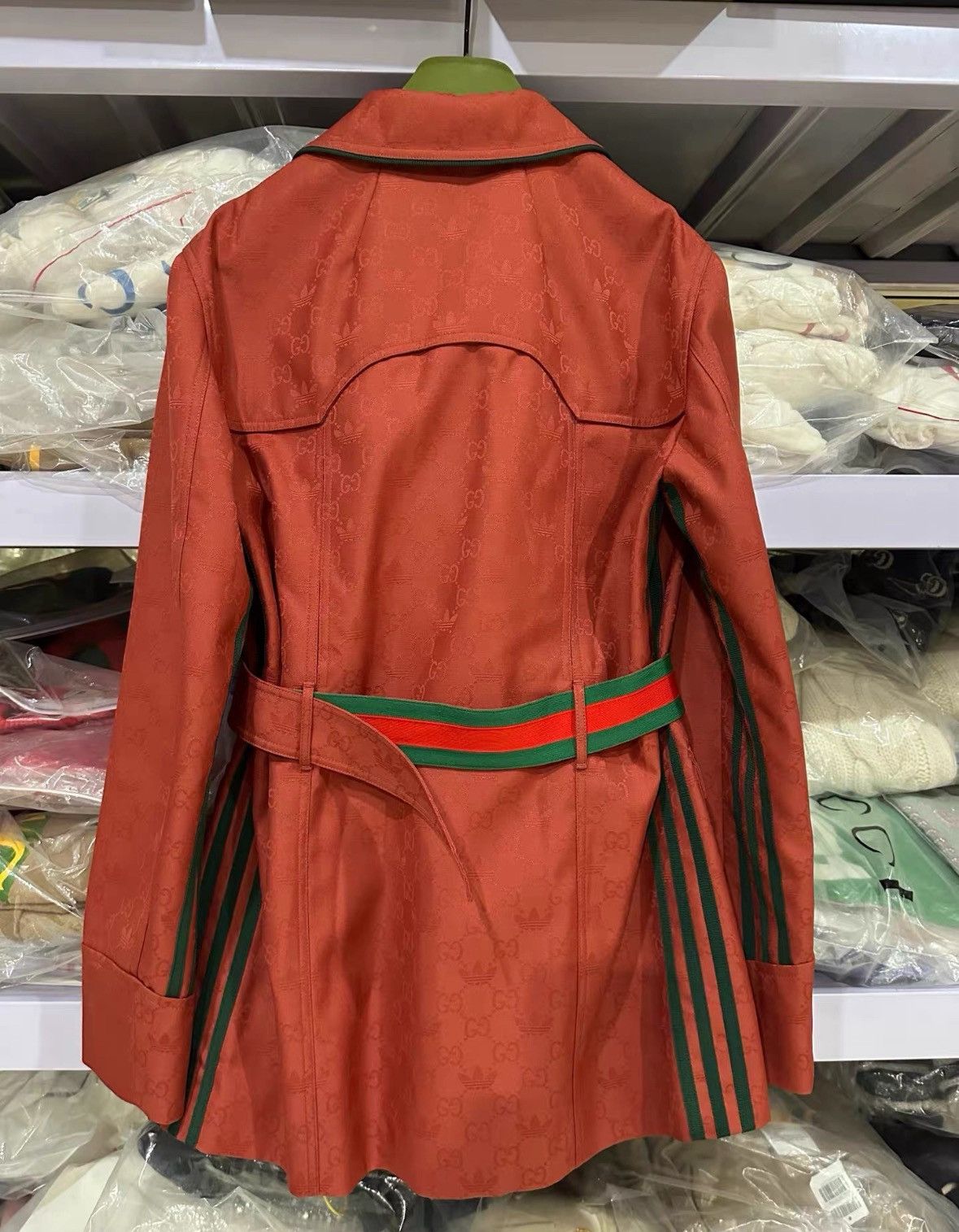 Gucci Gucci Gucci x Adidas Red Button-Up Jacket -2506 Size US S / EU 44-46 / 1 - 2 Thumbnail