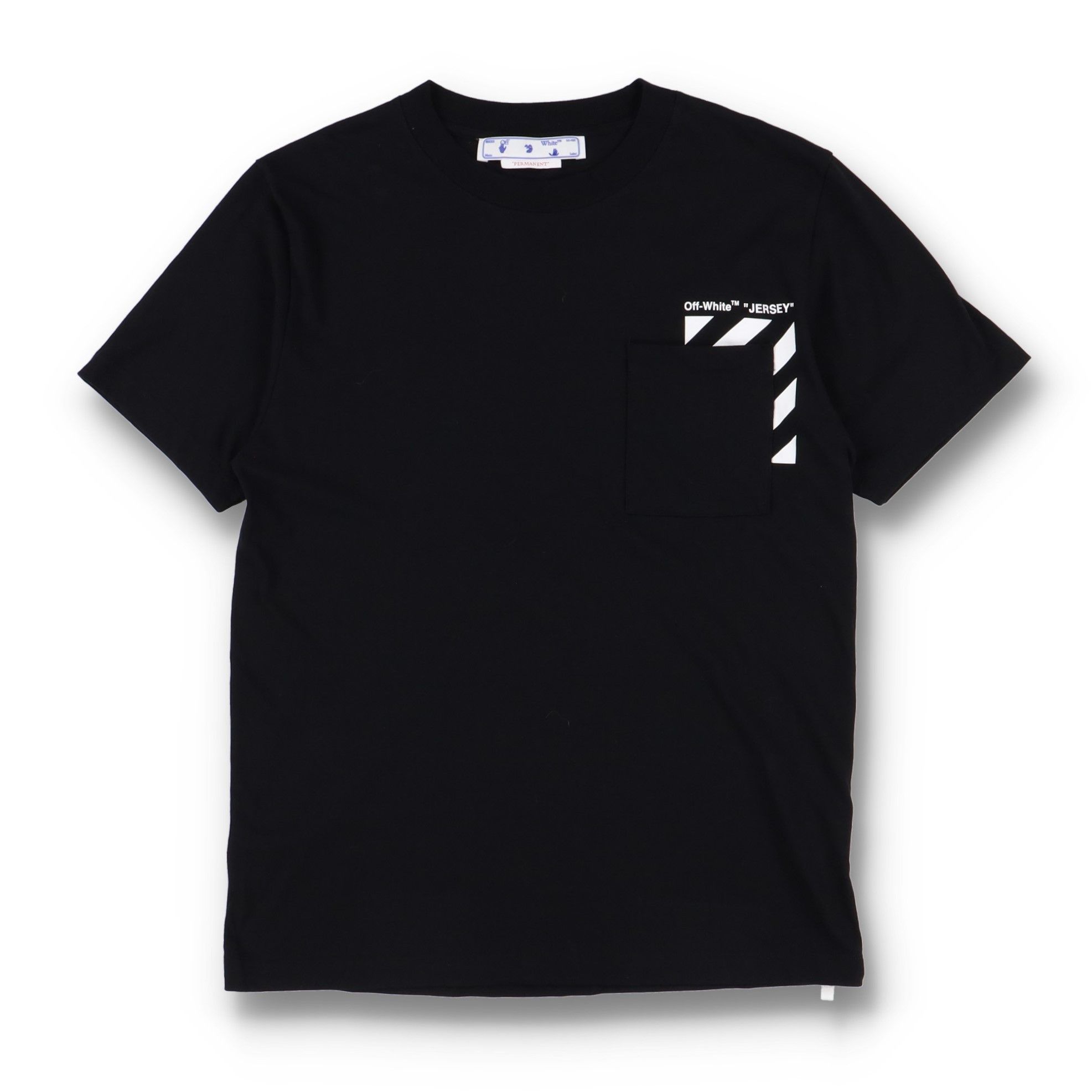 Black Diagonals Logo Chest Pocket T-Shirt