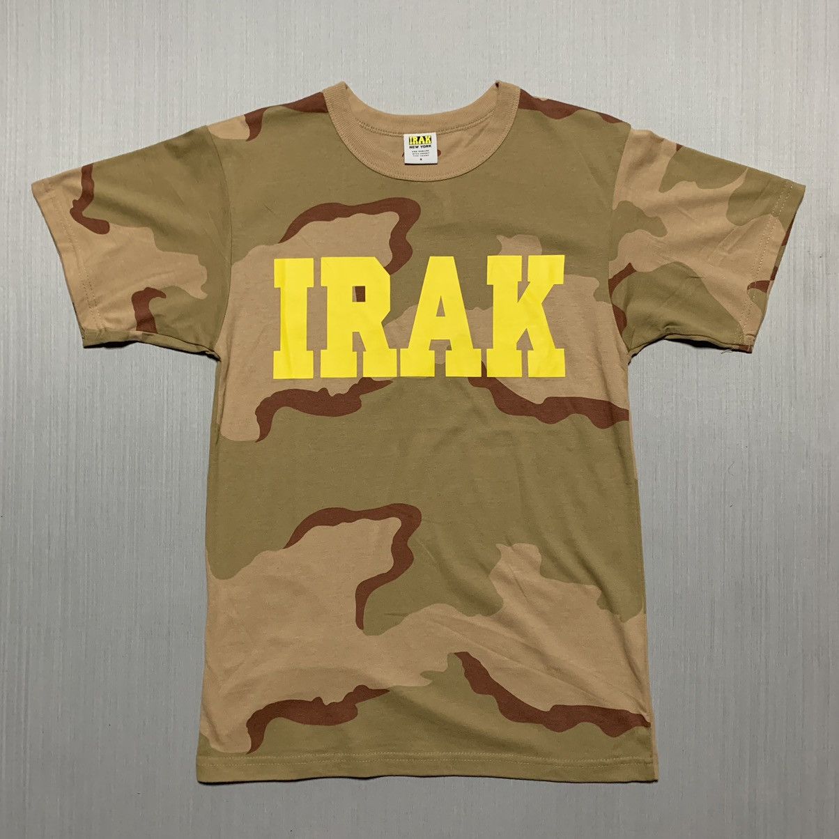 IRAK IRAK Logo Tee “Desert Camo” | Grailed