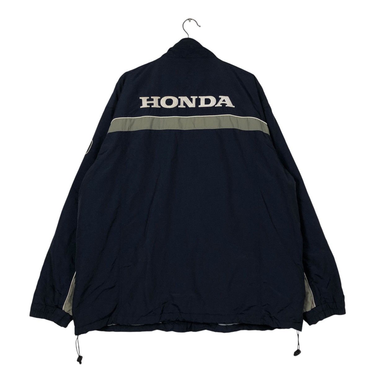Honda 📌Vintage Biker Racing Bomber Jacket Honda Big Logo Size US L / EU 52-54 / 3 - 9 Thumbnail
