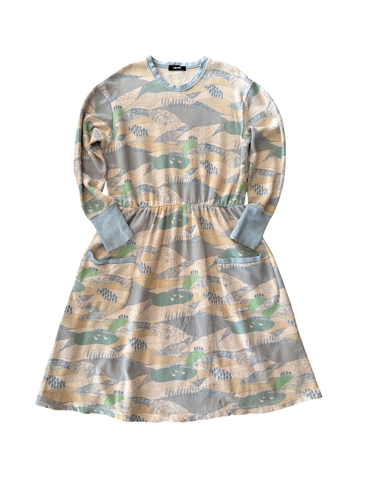 Issey Miyake Ne.net Long-sleeved Drees Pattern And Pockets Size M / US 6-8 / IT 42-44 - 5 Thumbnail