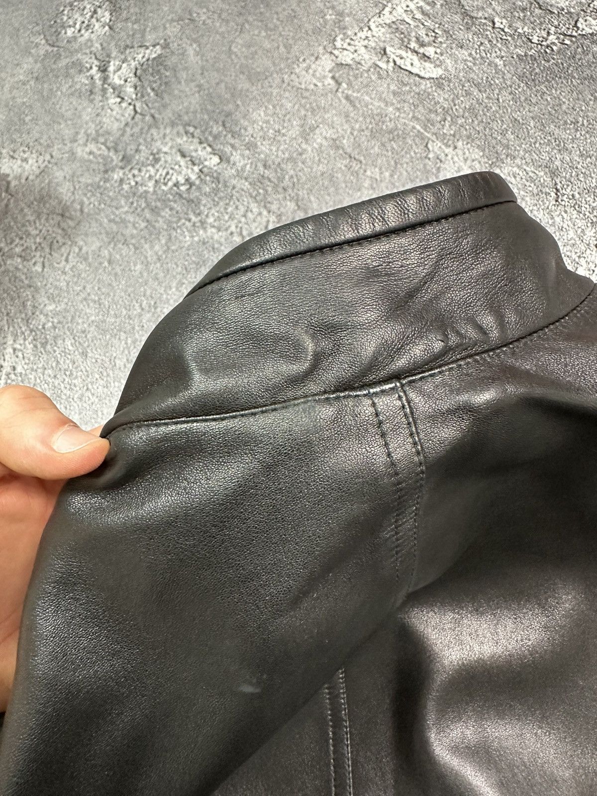 Vintage × Zilli Super RARE Zilli for Stephan Kelian leather oversized jacket Size US M / EU 48-50 / 2 - 23 Thumbnail