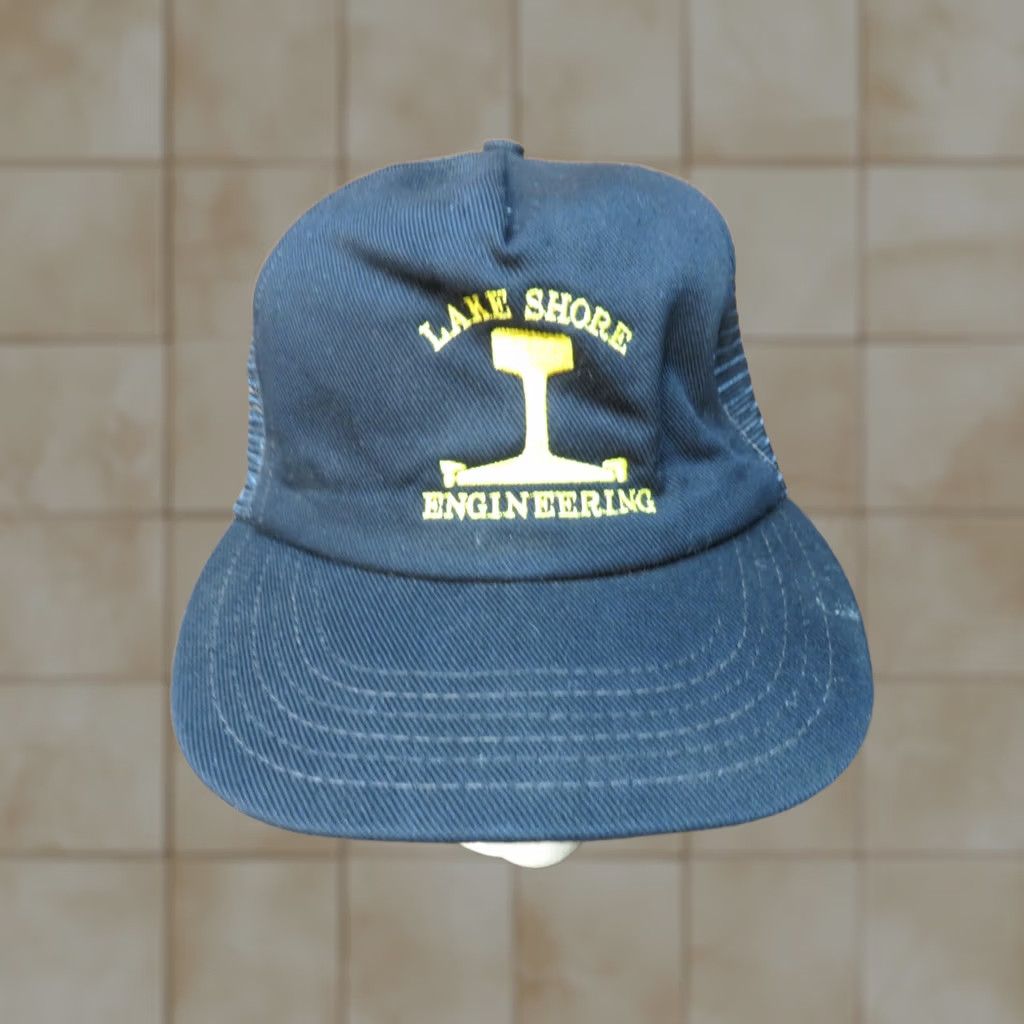 Vintage VINTAGE Lake Shore Engineering USA Trucker Cap Hat snapback Men Size ONE SIZE - 1 Thumbnail