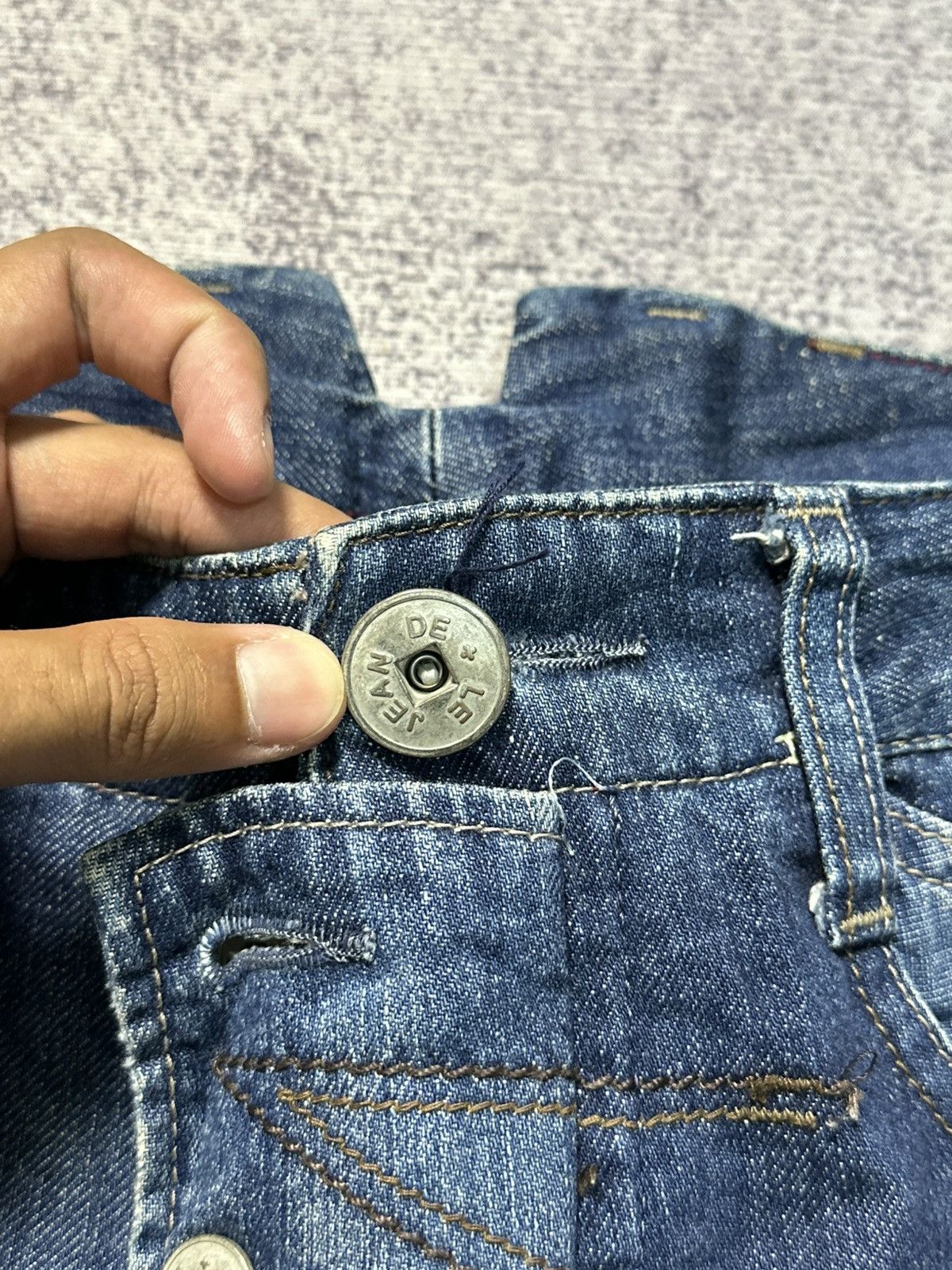 Marithe + Francois Girbaud 00s Marithe Francois Girbaud Bondage Washed Denim Jeans Size US 31 - 7 Thumbnail